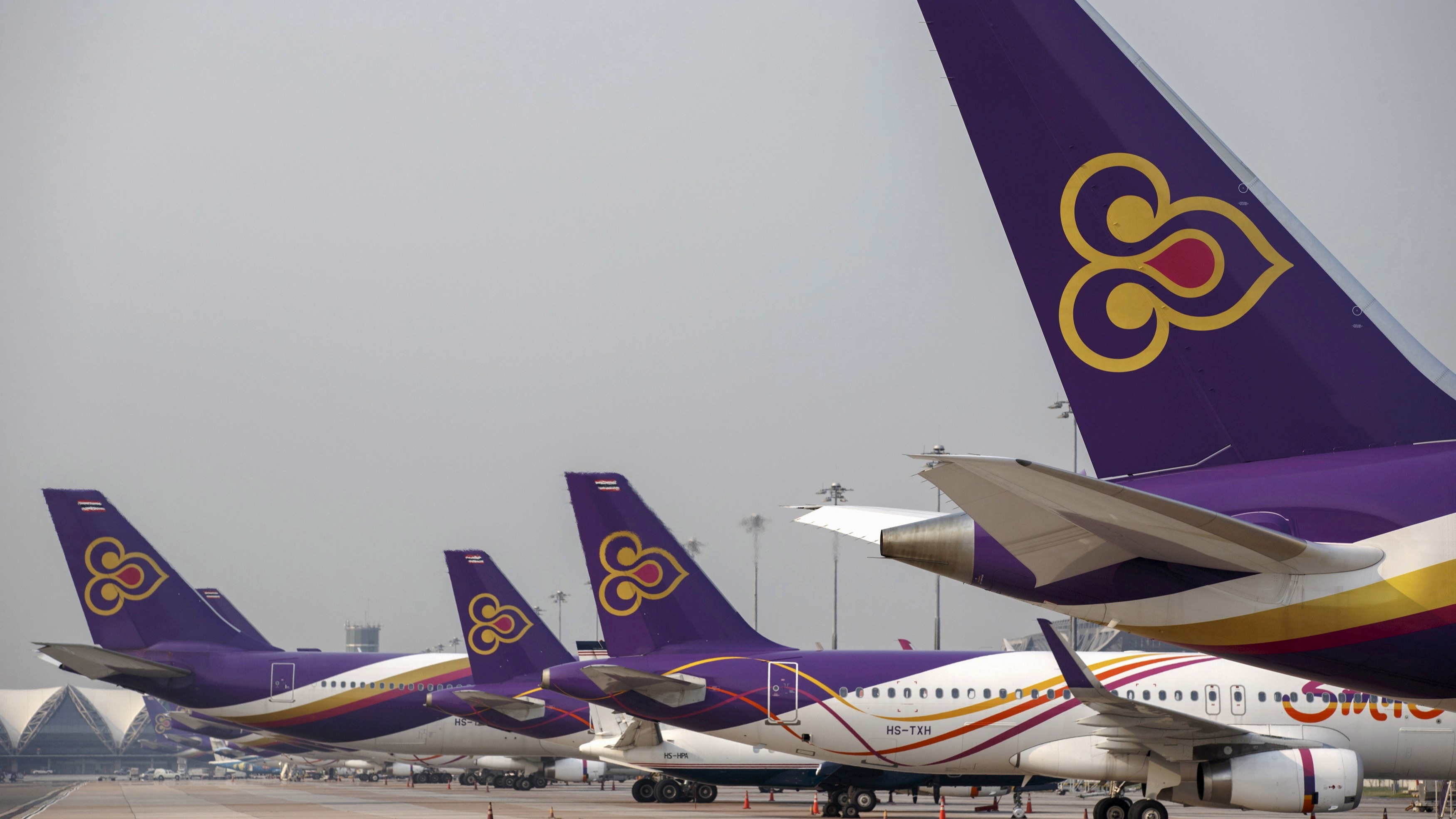 Thai Airways International, Japan GDP, Thai Airways rehabilitation, Myanmar peace conference, 3500x1970 HD Desktop