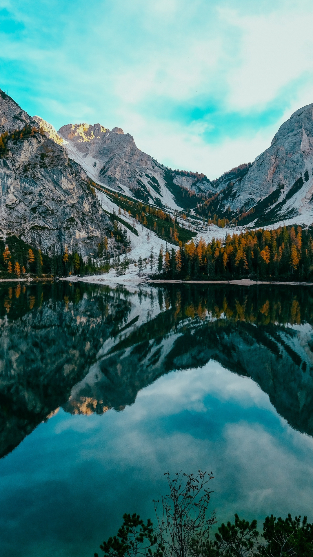 Lake Reflections, Mountain Peaks, Tranquil Setting, Untouched Nature, Scenic Beauty, 1080x1920 Full HD Phone