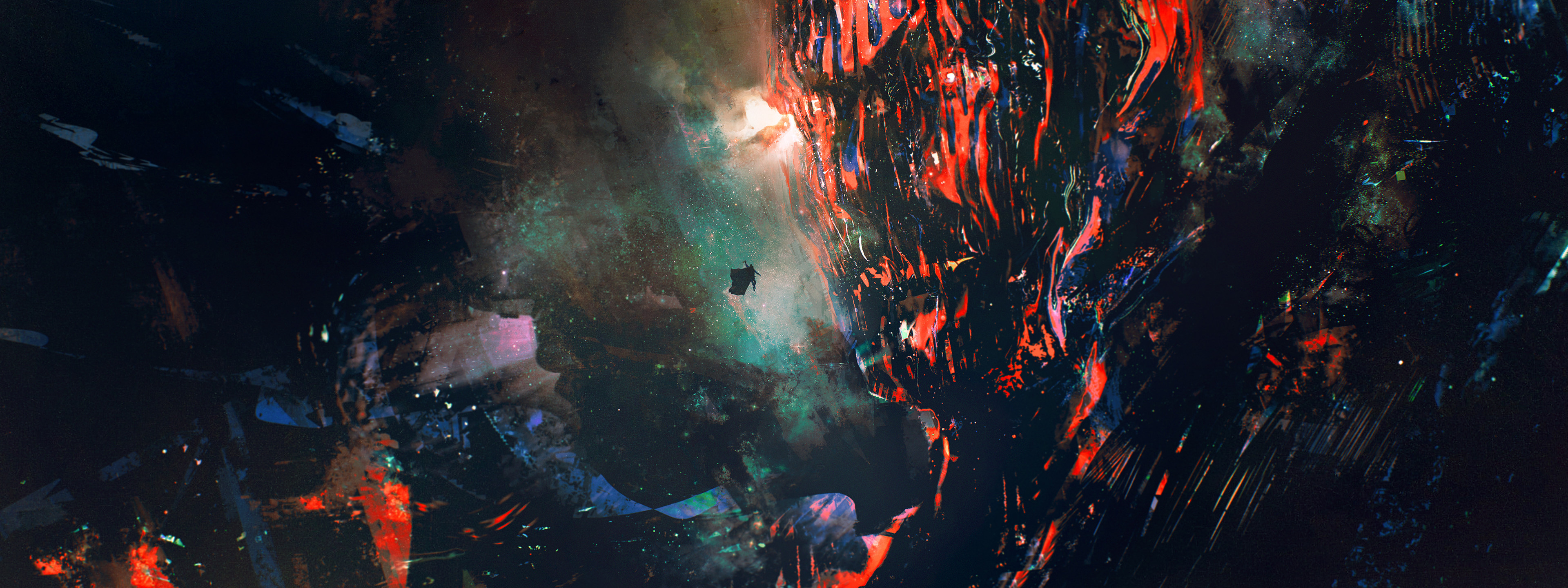 Dormammu, Alexander Mandradjiev art, 3840x1440 Dual Screen Desktop