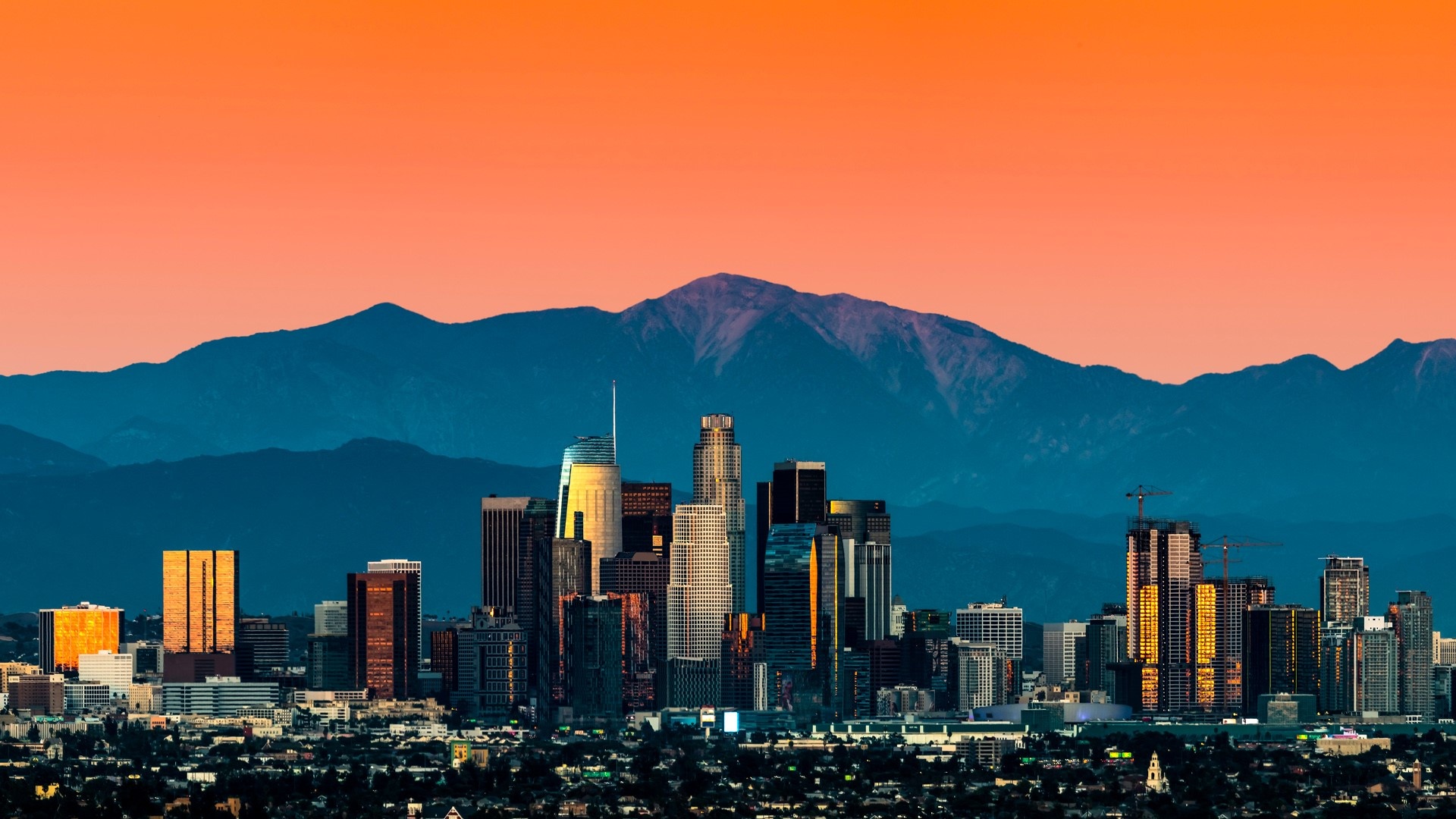 Los Angeles Skyline Wallpapers 36 Images WallpaperCat