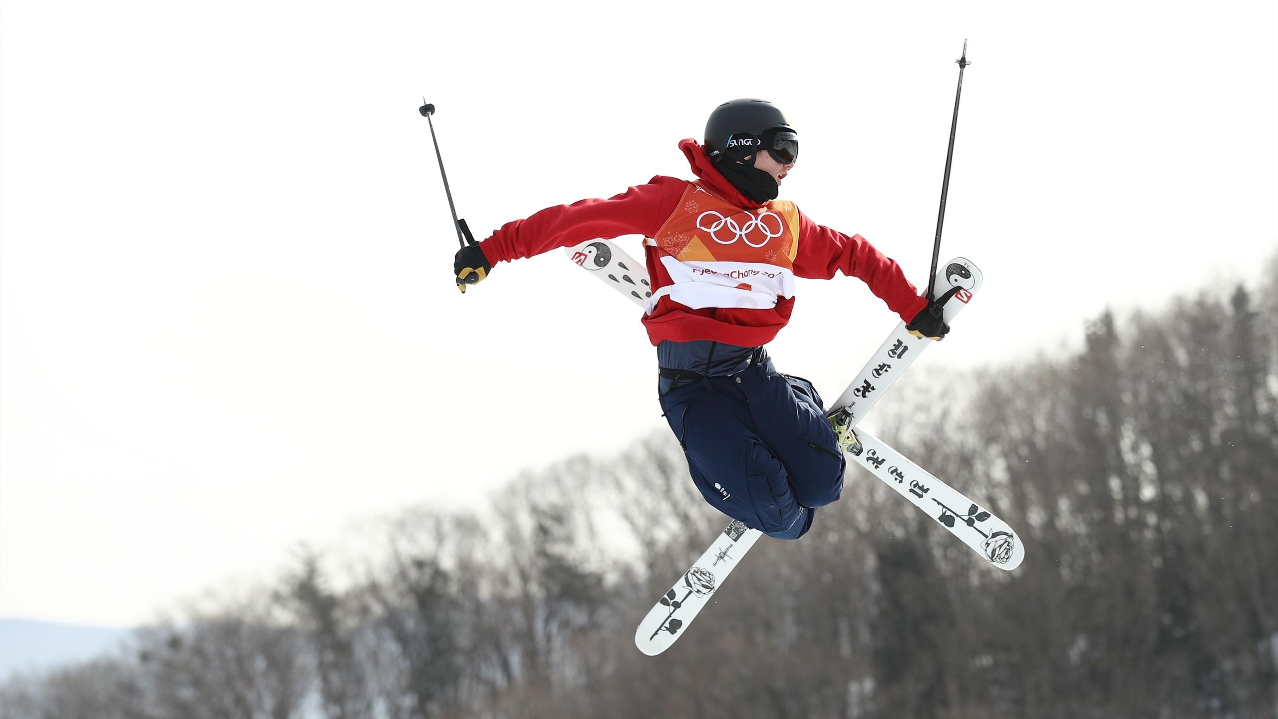 Freestyle Skiing, Team GB's James Woods, Slopestyle final, Eurosport coverage, 2560x1440 HD Desktop