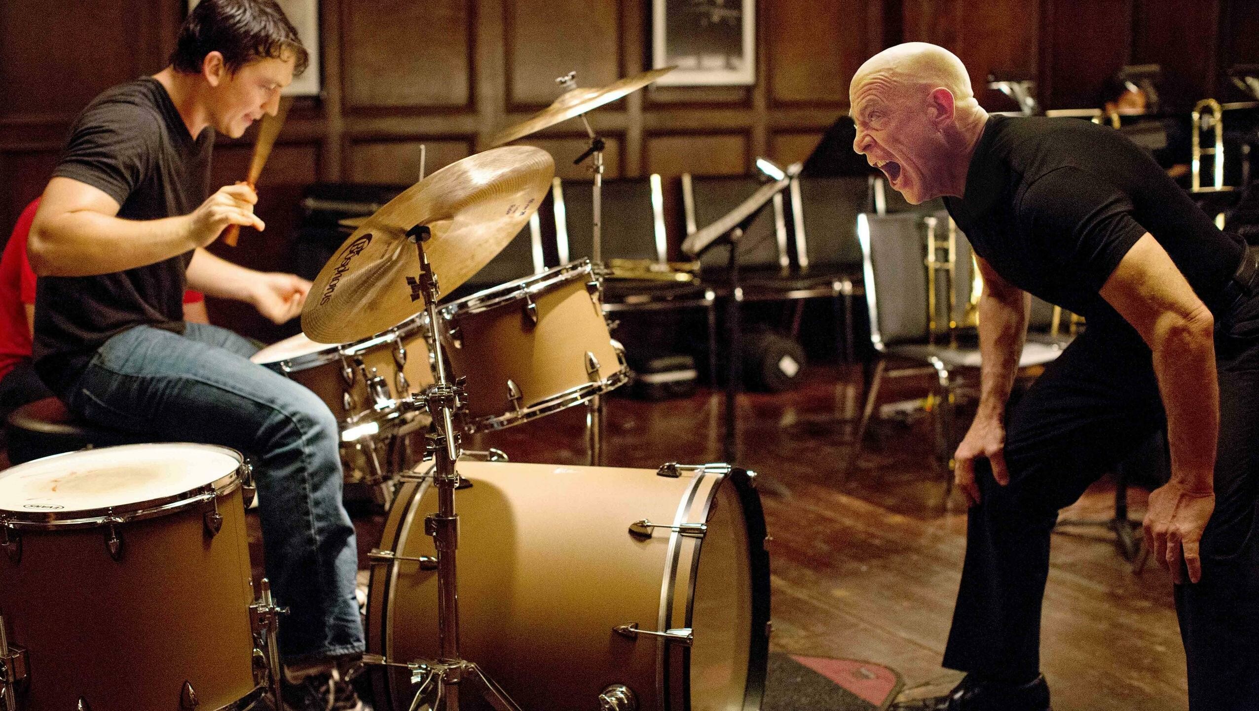 Whiplash, Music drama, Intense performances, Pursuit of greatness, 2560x1450 HD Desktop