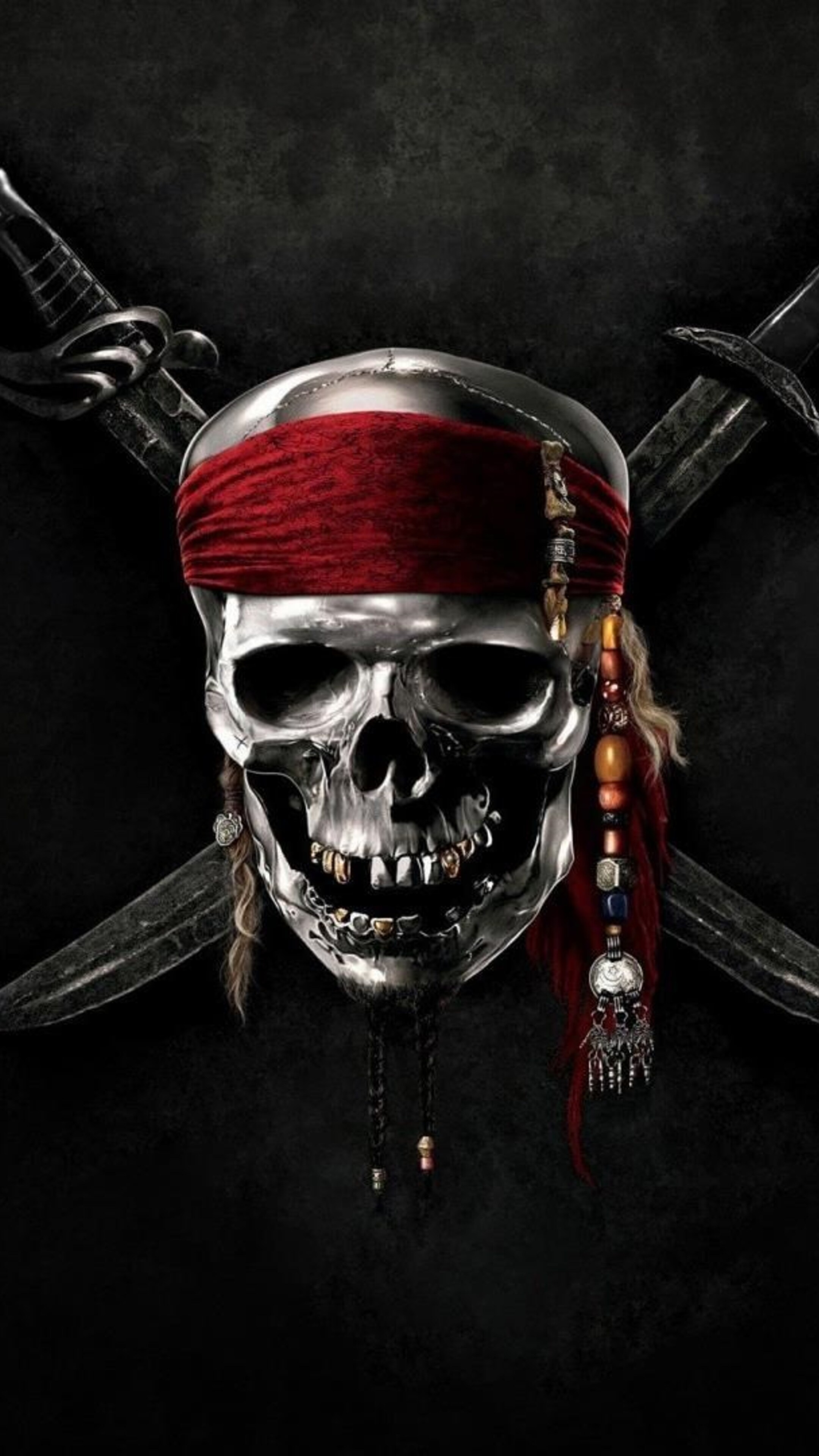 Pirates of the Caribbean, Skull imagery, Sony Xperia, HD 4k, 2160x3840 4K Phone