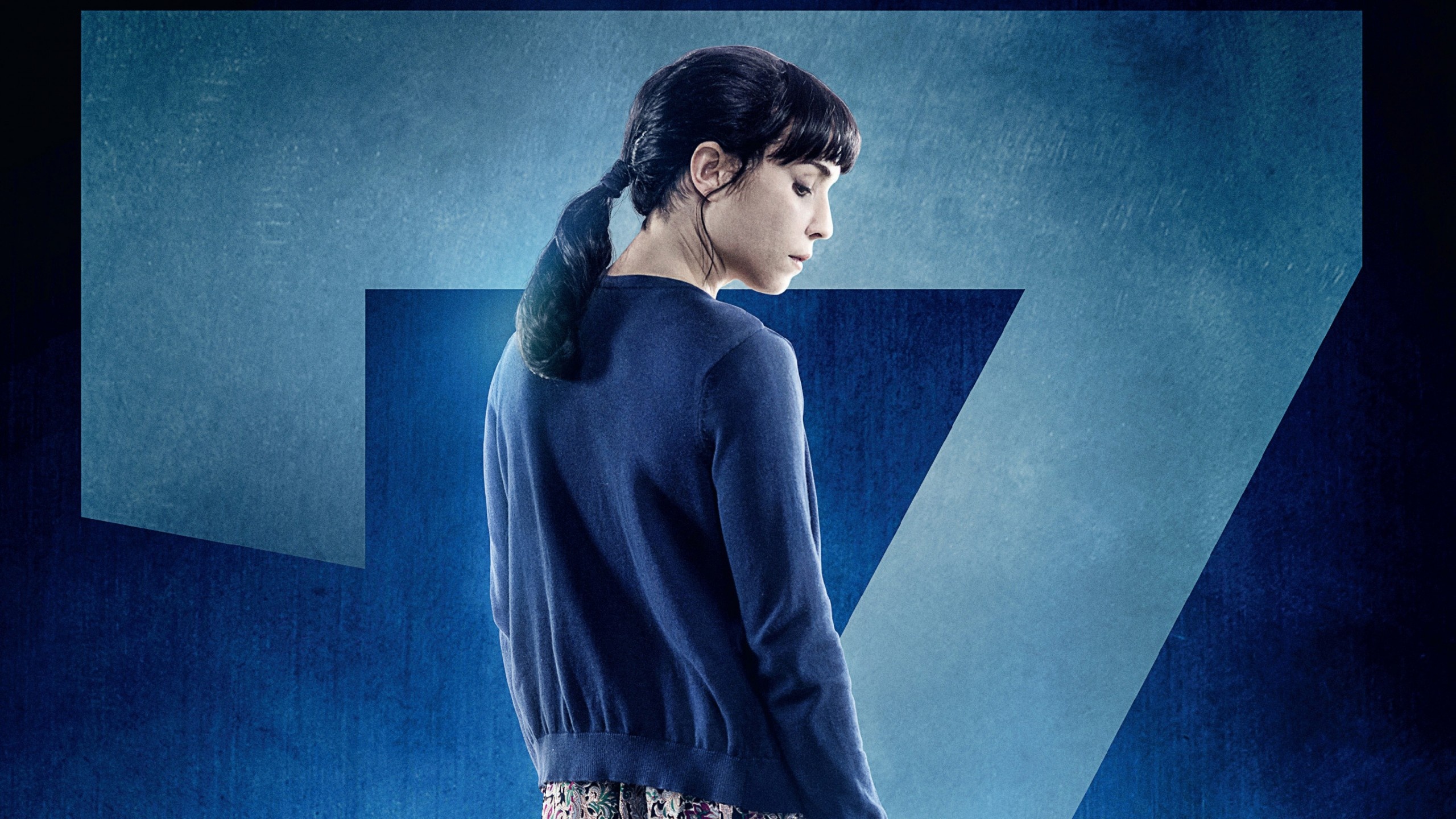 Noomi Rapace, Seven sisters, Striking visuals, Thrilling storyline, 2560x1440 HD Desktop