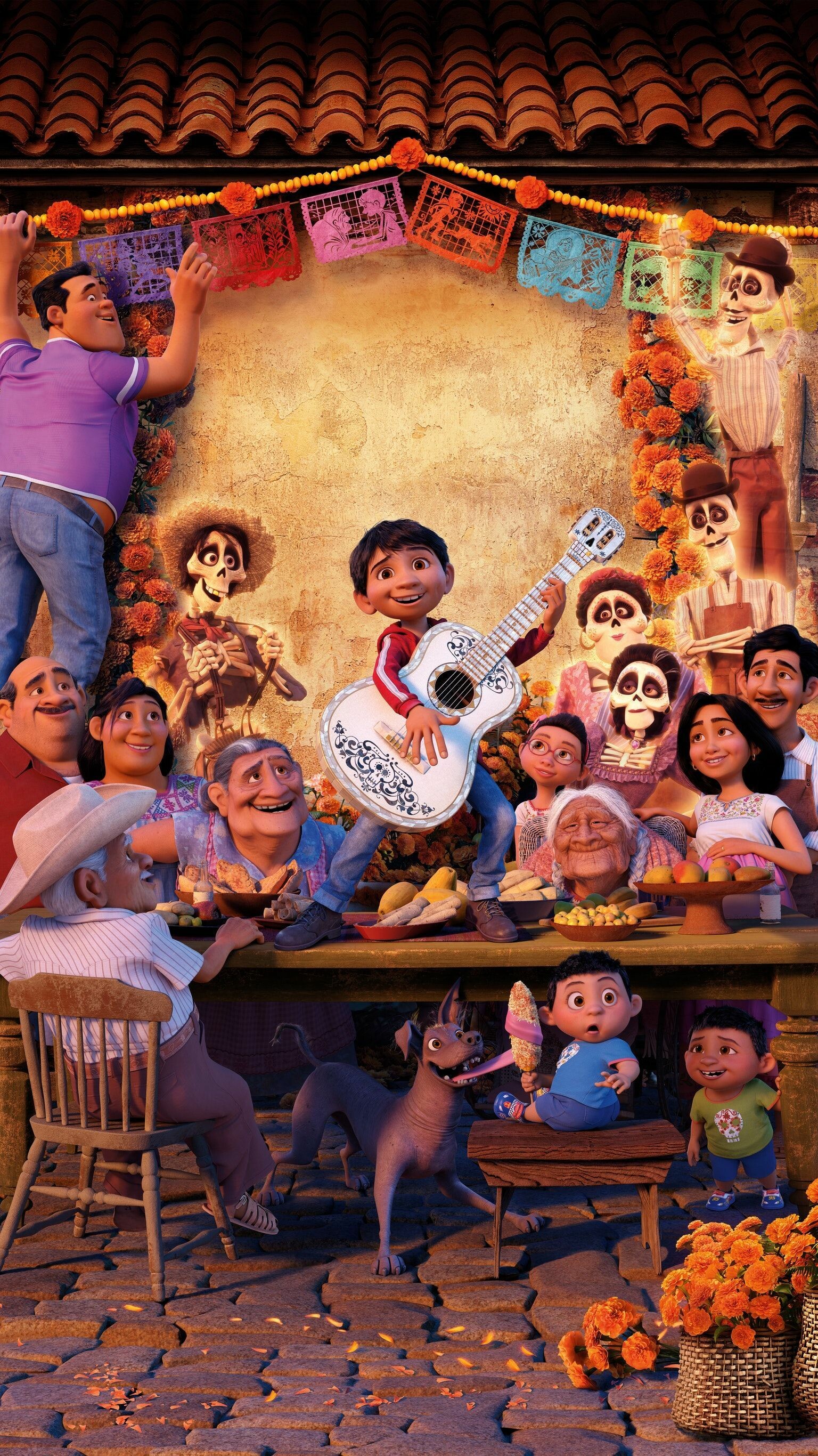 Coco Disney wallpapers, Background images, Pixar film, Magical adventure, 1540x2740 HD Phone