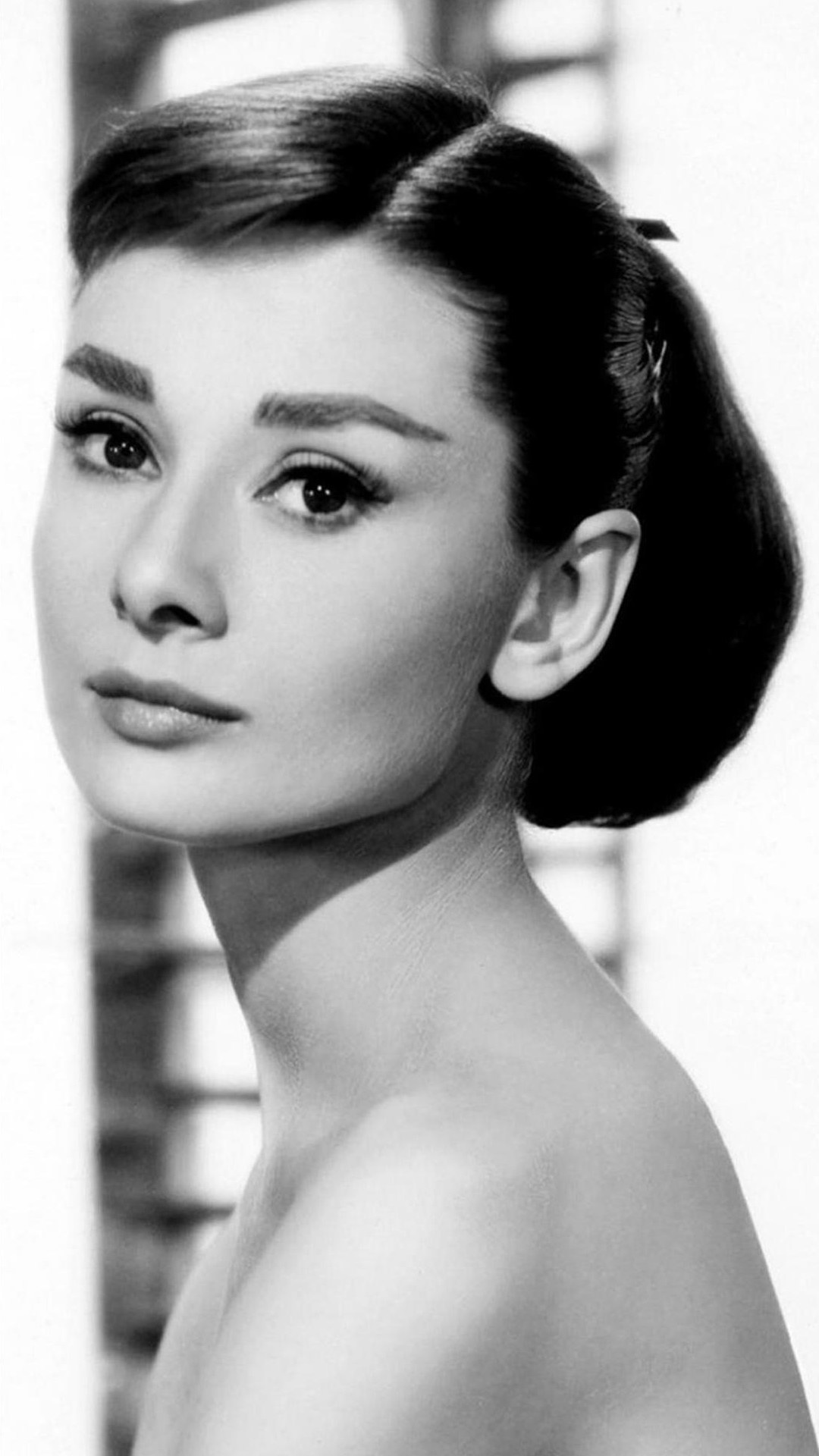 Free wallpaper for android, Audrey Hepburn, Movie star elegance, High-quality image, 1080x1920 Full HD Phone