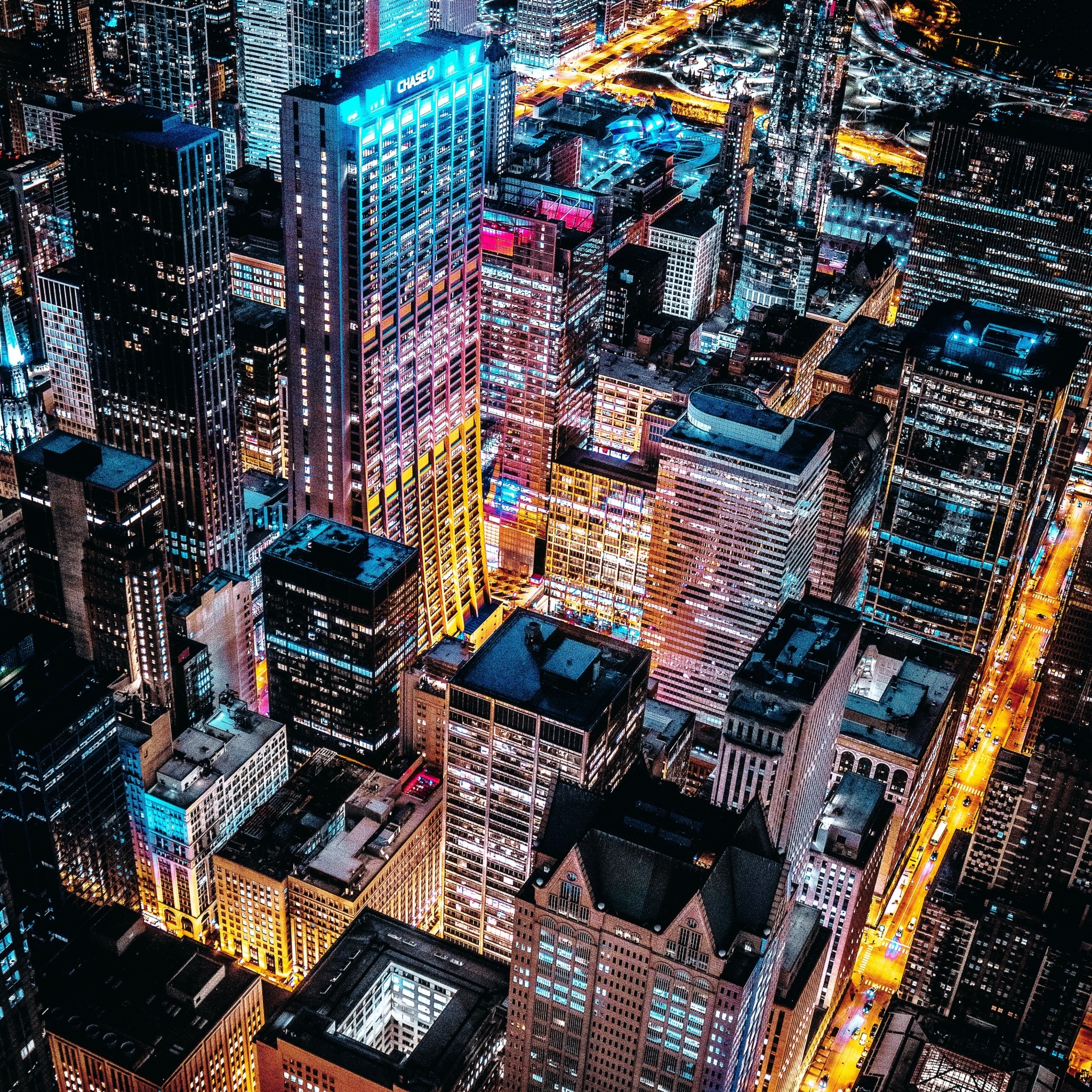 Chicago, Travels, Chicago Wallpaper, 4K, 2050x2050 HD Phone