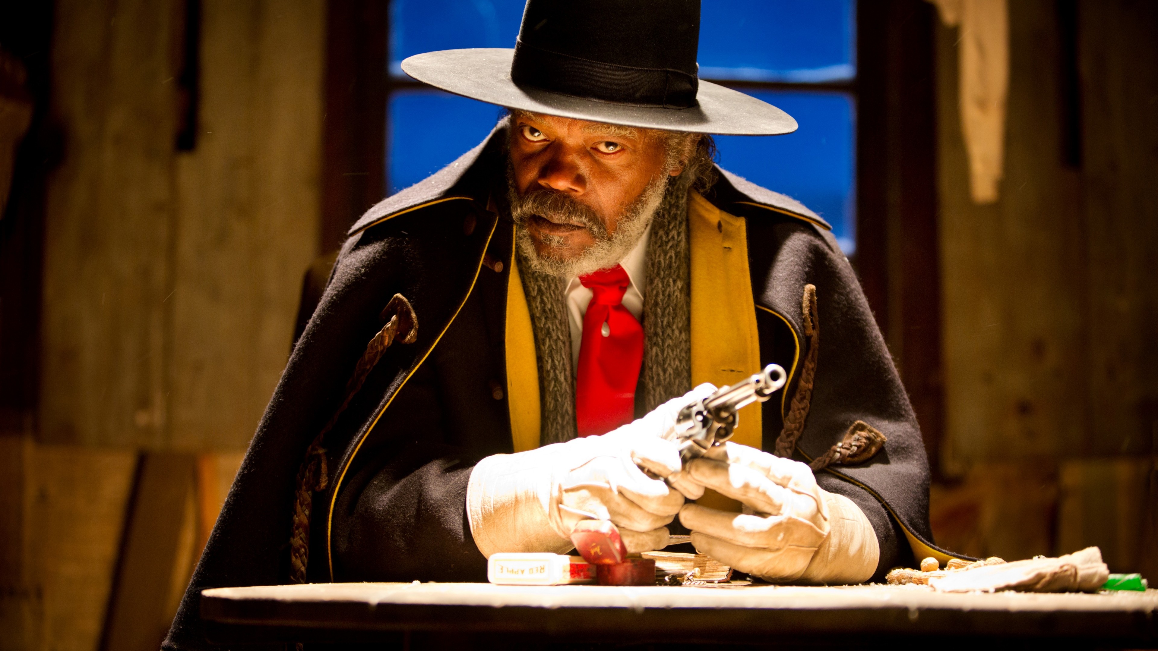 Samuel L. Jackson, The Hateful Eight, Tarantino film, Western genre, 3840x2160 4K Desktop