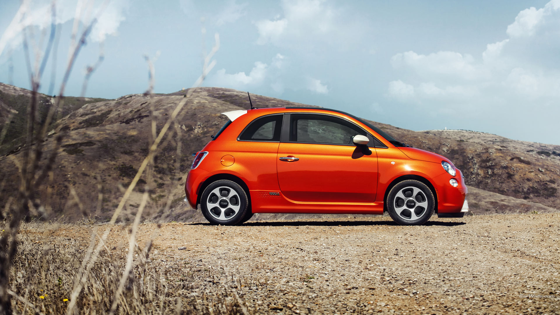 Fiat 500E, Eco-conscious driving, Electric powertrain, Urban mobility, 1920x1080 Full HD Desktop