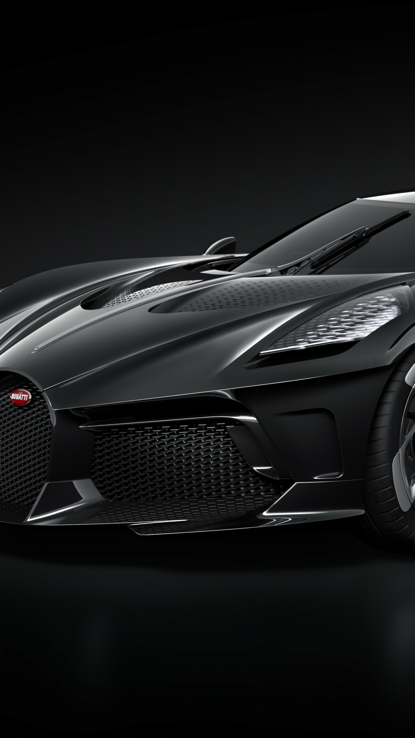 Bugatti La Voiture Noire, Automotive perfection, Sleek and sophisticated, Unforgettable luxury, 1440x2560 HD Phone