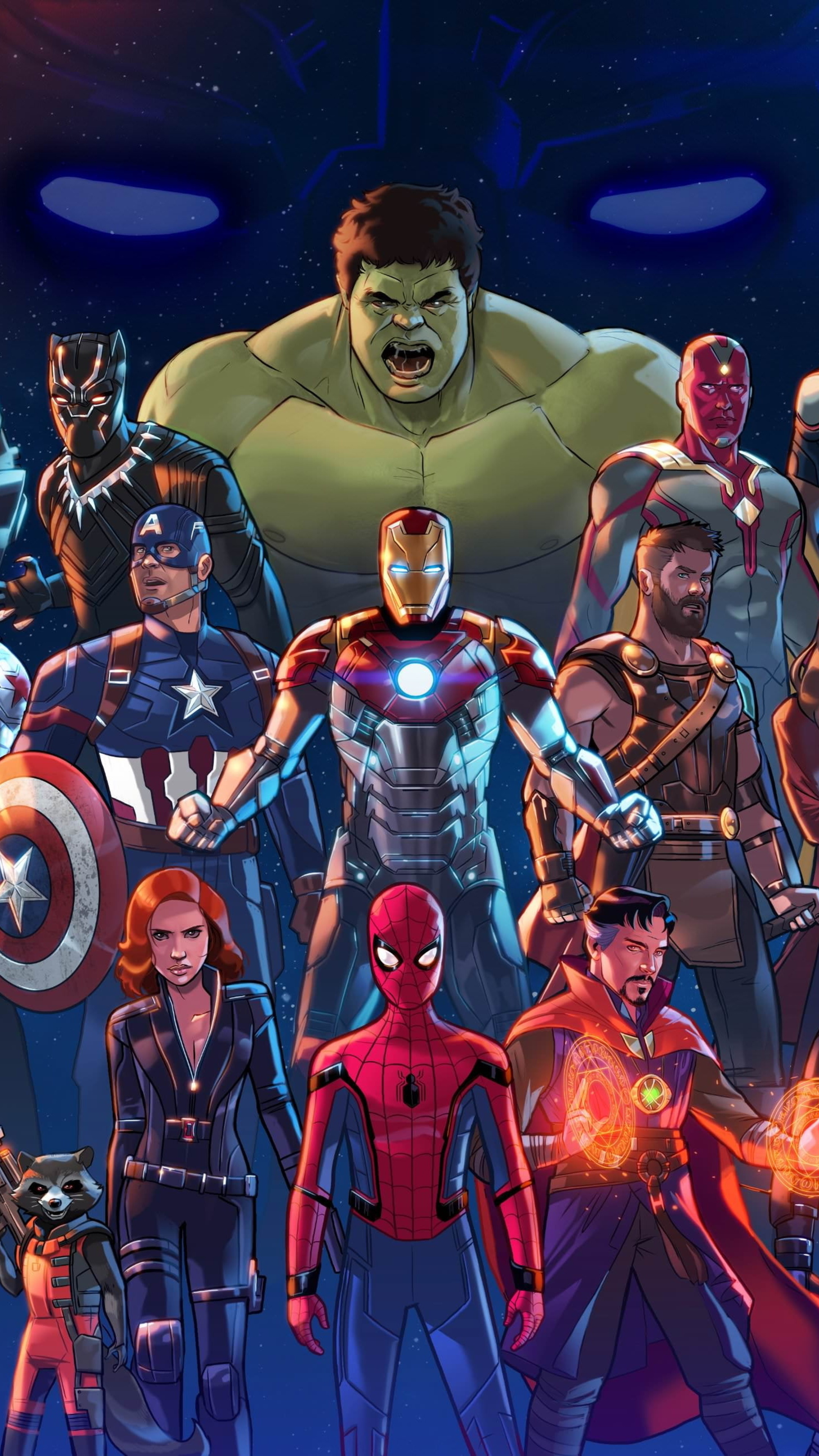 Marvel cinematic universe, Artwork 5K, Sony Xperia, Marvel comics, 2160x3840 4K Phone