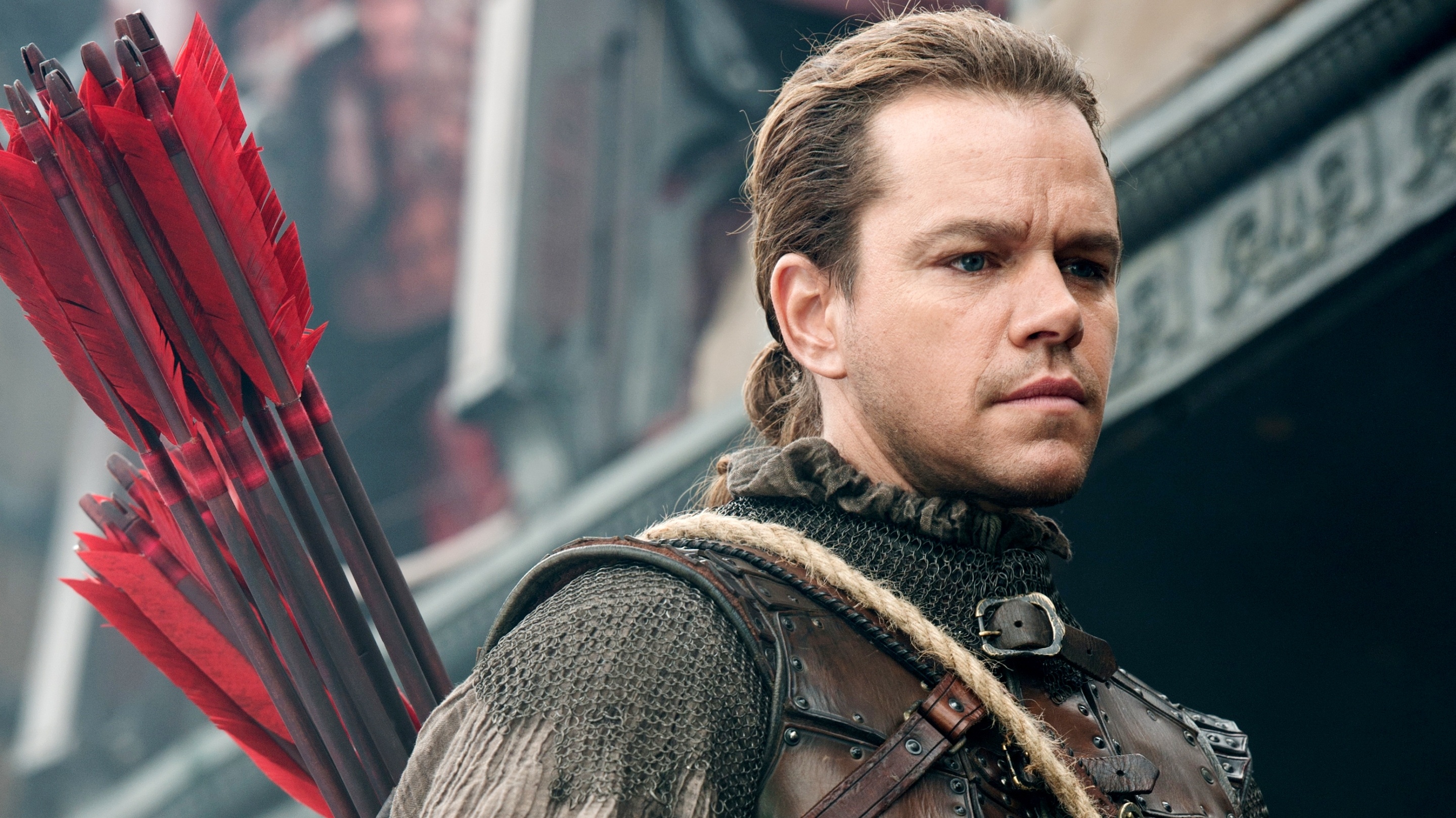 Matt Damon, Movie star, The Great Wall, 4K wallpapers, 2880x1620 HD Desktop