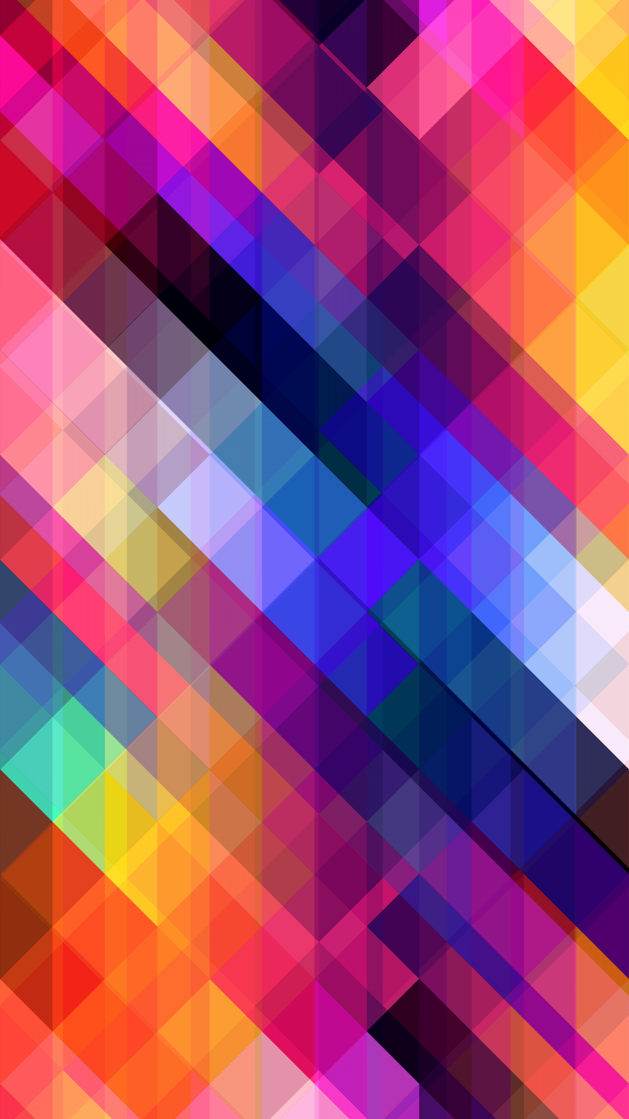 Vibrant geometric colors, Abstract patterns, Eye-catching visuals, Colorful designs, 2160x3840 4K Phone