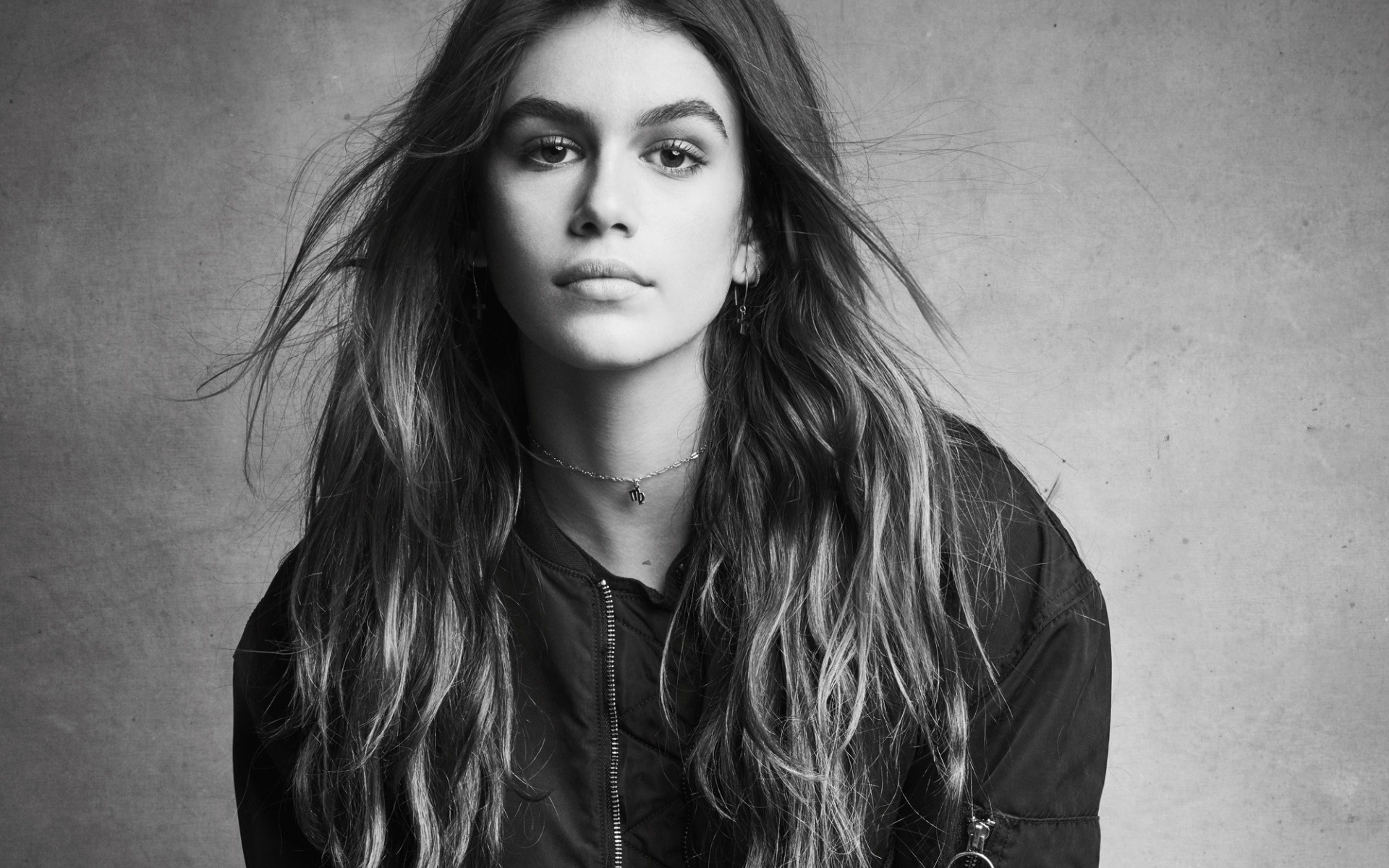 Kaia Gerber, Fashion model, Portrait photoshoot, Beautiful young woman, 1920x1200 HD Desktop