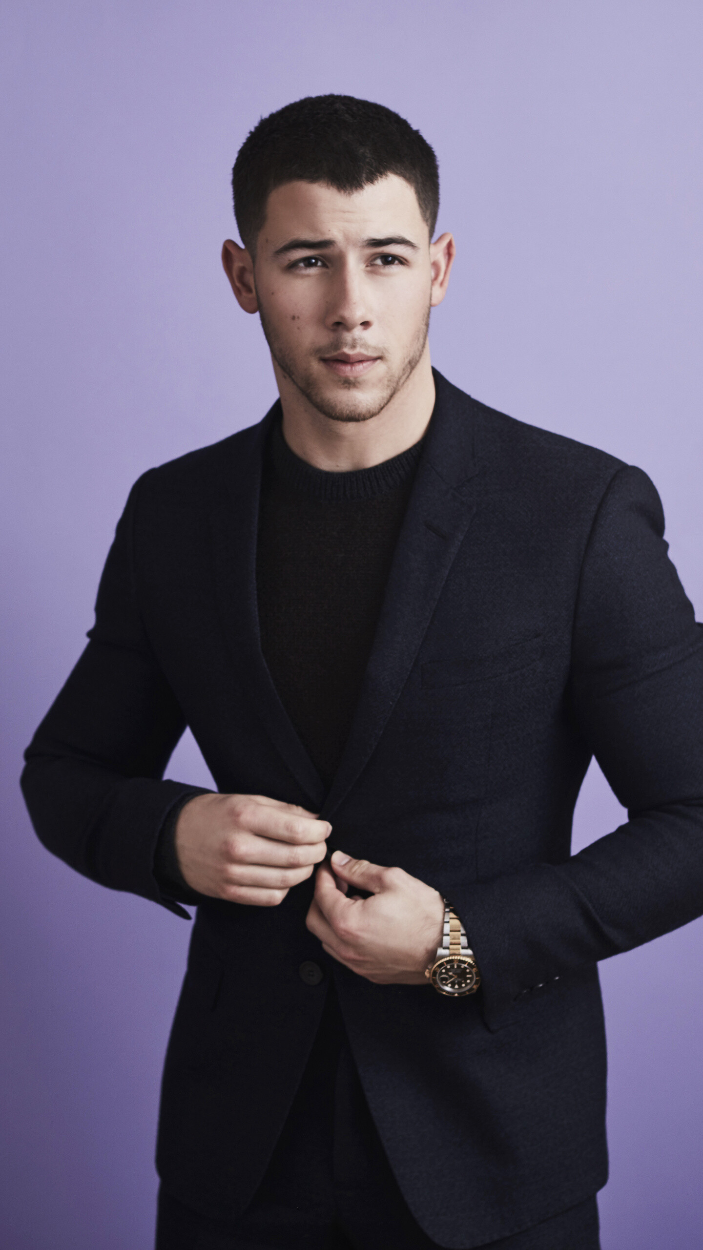 Nick Jonas in 8K, Samsung Galaxy devices, Stunning HD wallpaper, Captivating persona, 1440x2560 HD Phone