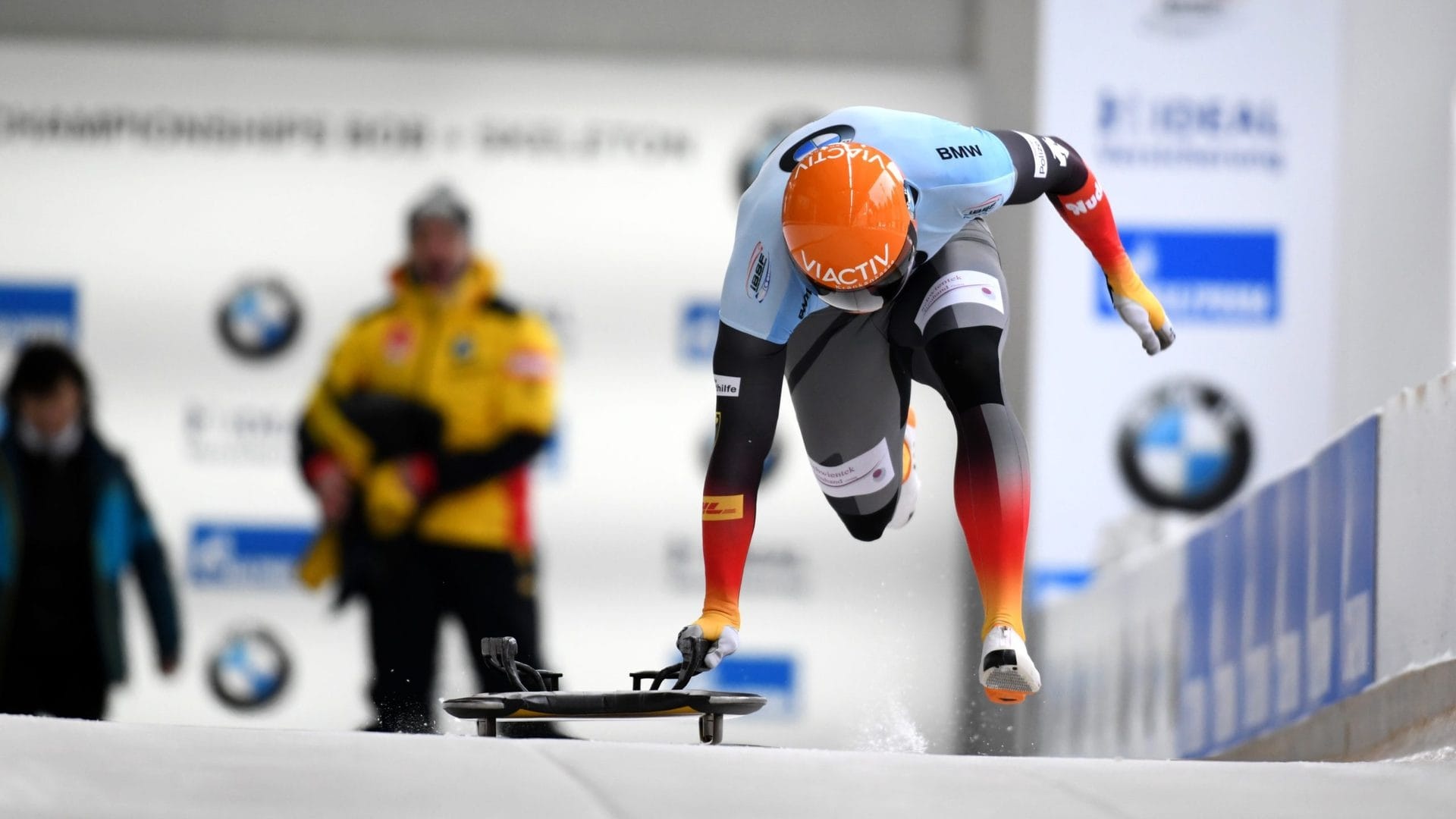 Christopher Grotheer, German leading in skeleton, 1920x1080 Full HD Desktop