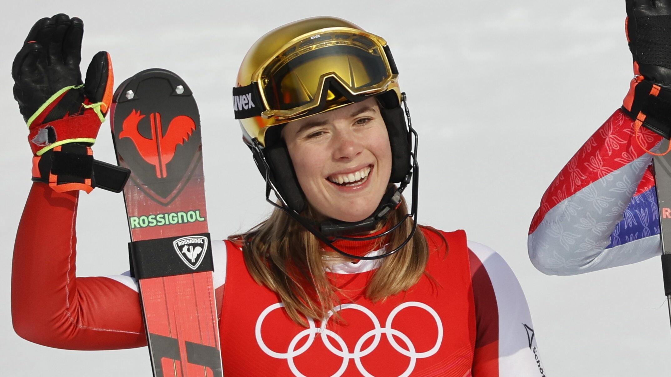 Beijing 2022 Olympics, Katharina Liensberger Wallpaper, 2150x1210 HD Desktop