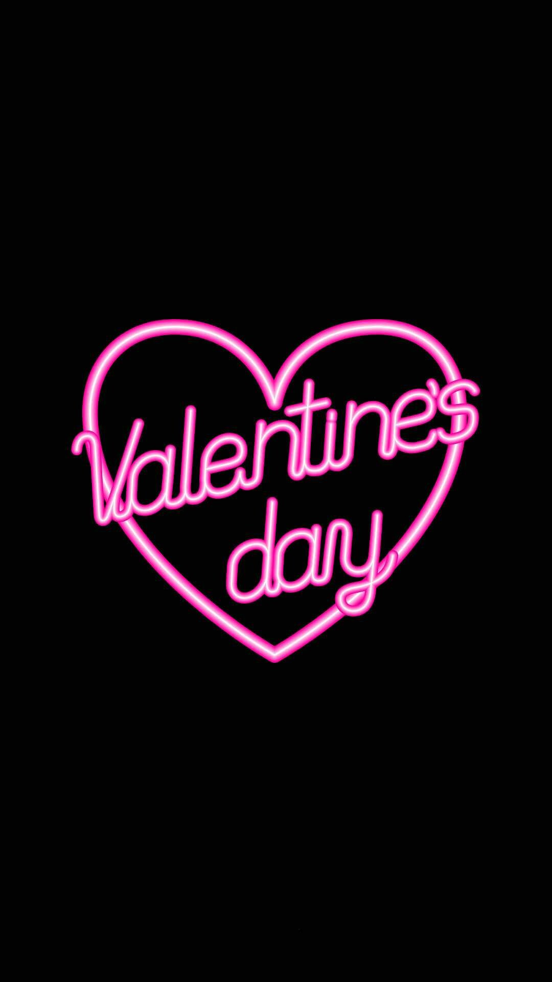 Neon sign, Valentine's Day Wallpaper, 1080x1920 Full HD Phone