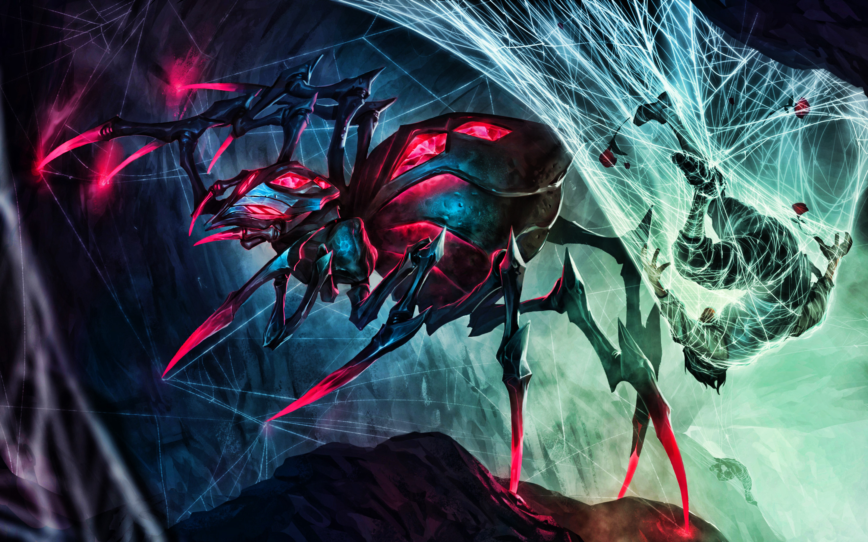 Spider Queen Elise, League of Legends, 2880x1800 HD Desktop