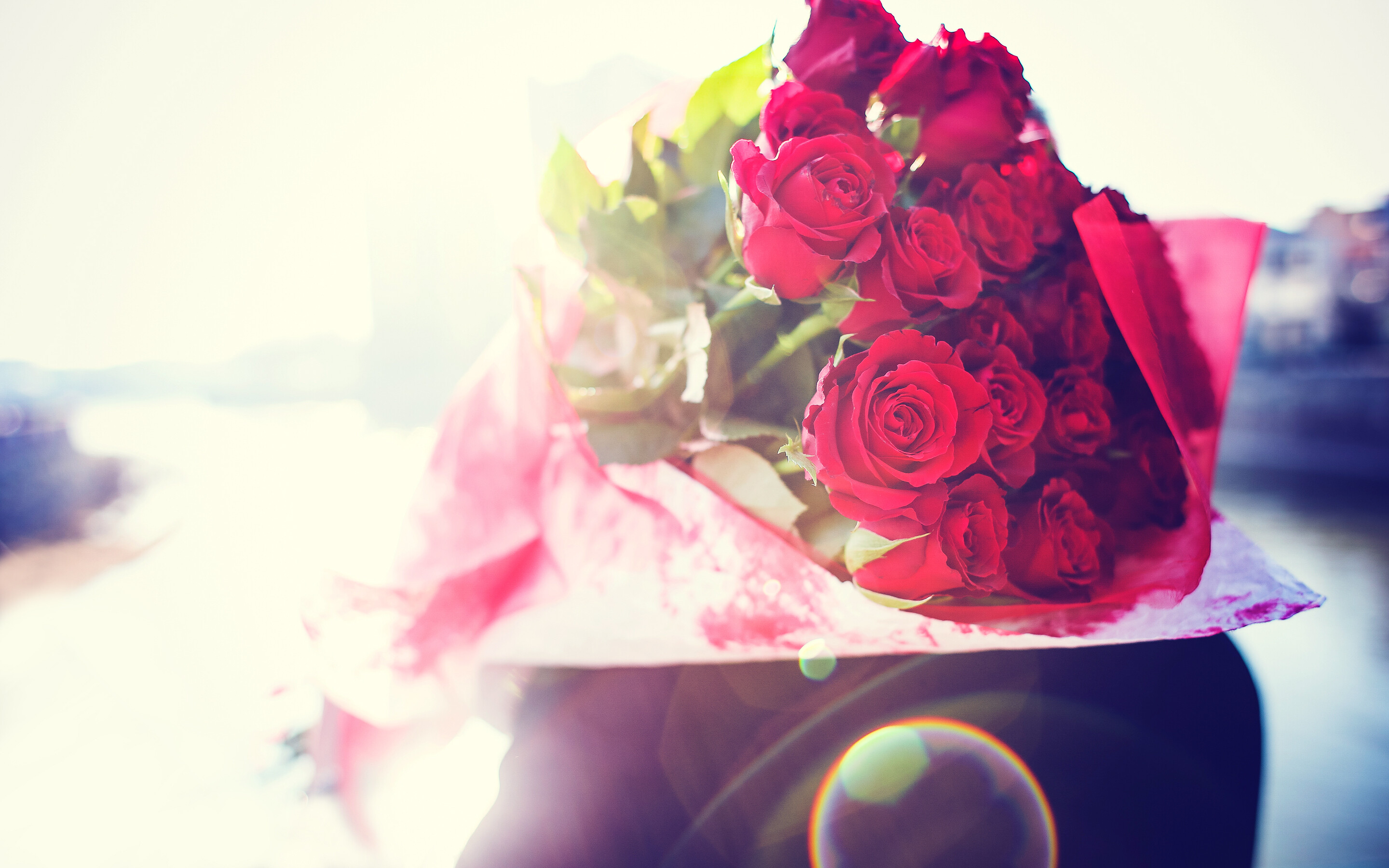 Flower bouquet, Romantic roses, Widescreen beauty, Floral enchantment, 2880x1800 HD Desktop