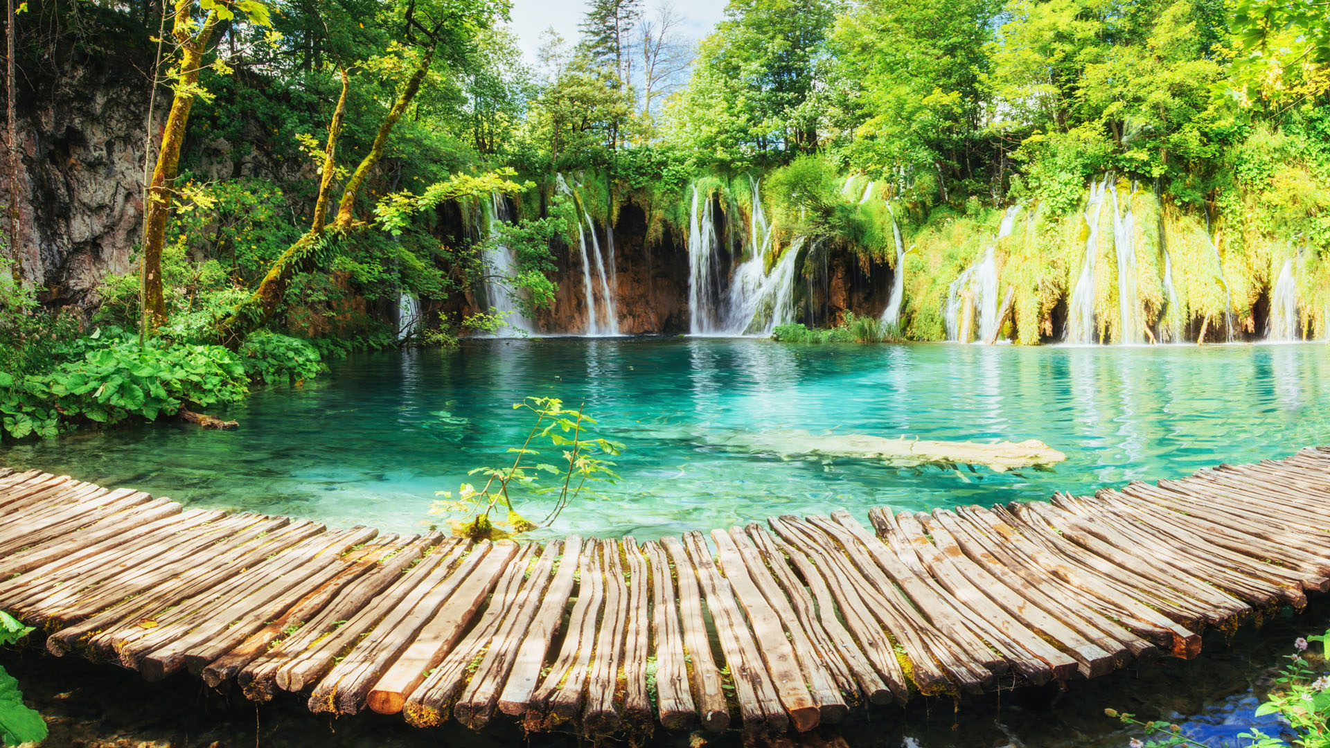 Plitvice Lakes, Croatia spotlight images, 1920x1080 Full HD Desktop