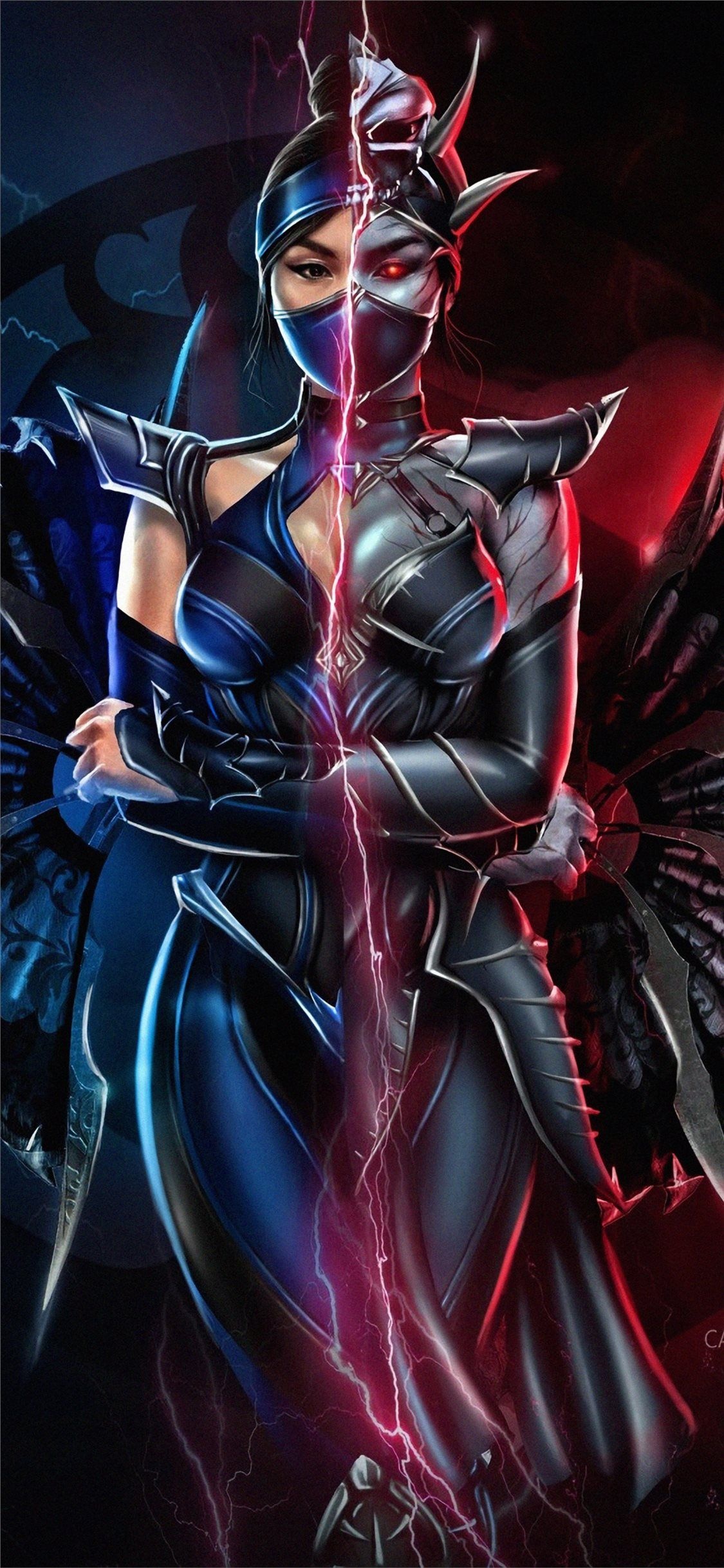 Mortal Kombat 11, Kitana wallpaper, Art, Comics, 1130x2440 HD Phone