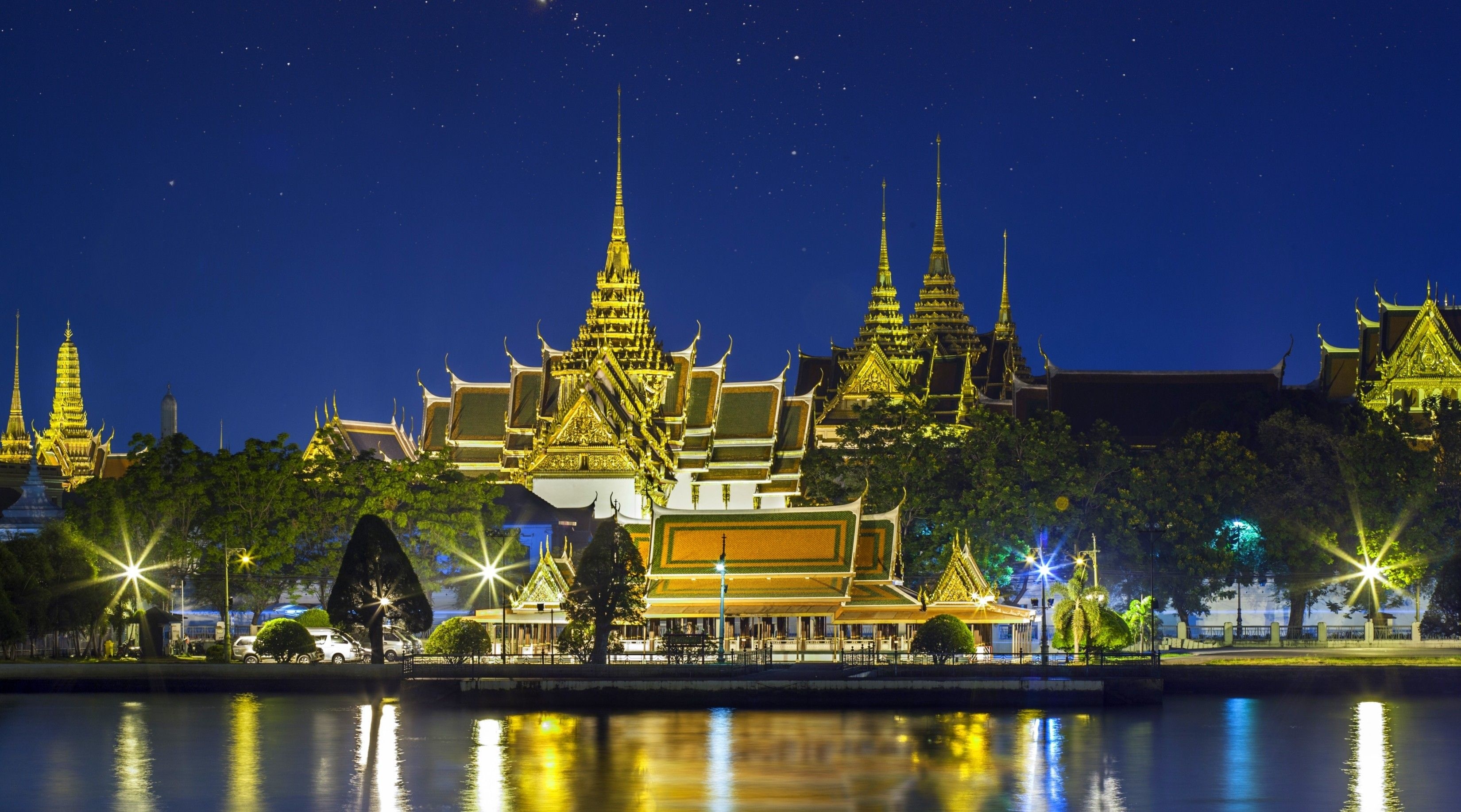 Grand Palace Bangkok, Thailand wallpapers, Desktop backgrounds, 3300x1840 HD Desktop