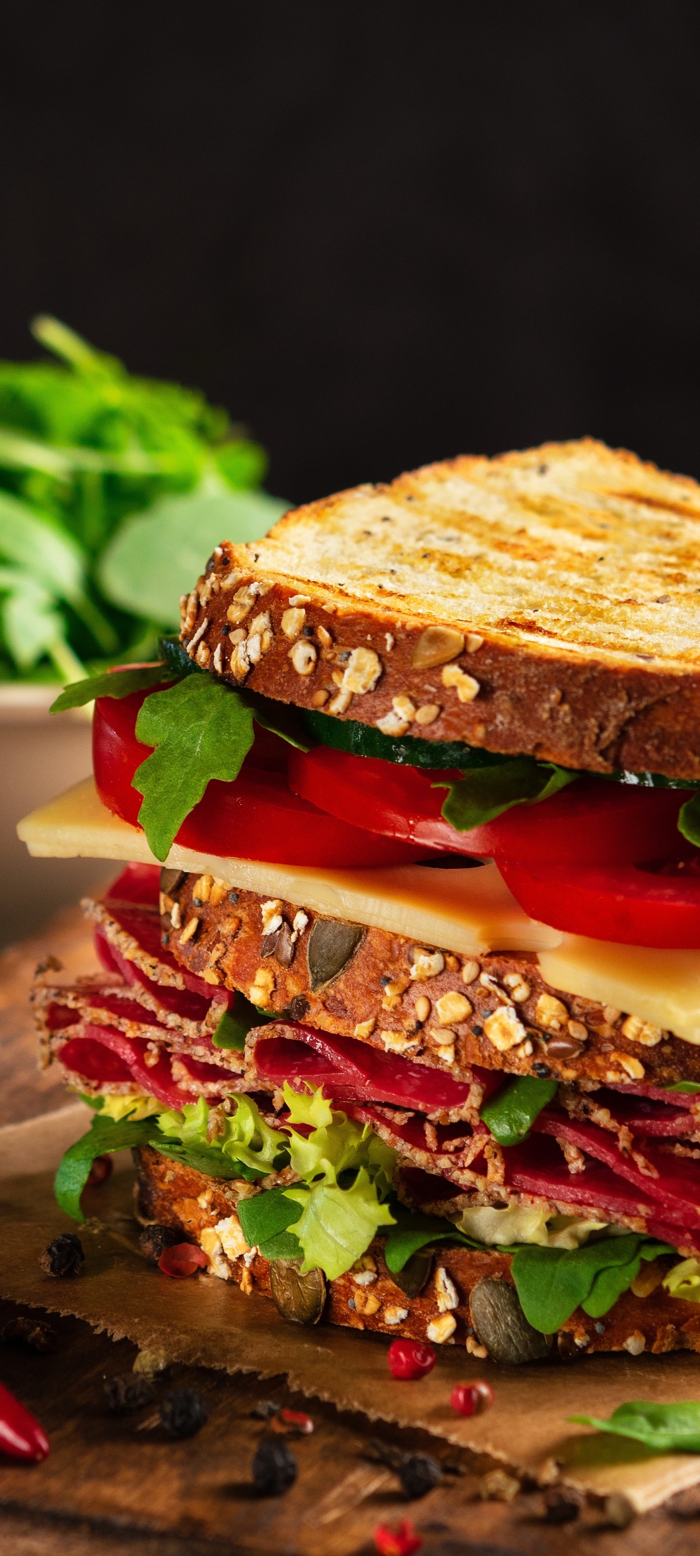 Scrumptious sandwich options, Food lover's delight, Tasty and filling, Quick and easy, 1440x3200 HD Phone