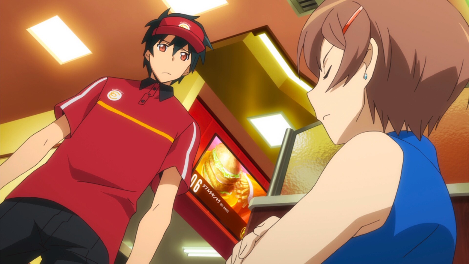 The Devil Is a Part-Timer!, Episode 9 review, Rika the drunk, Anime world, 1920x1080 Full HD Desktop