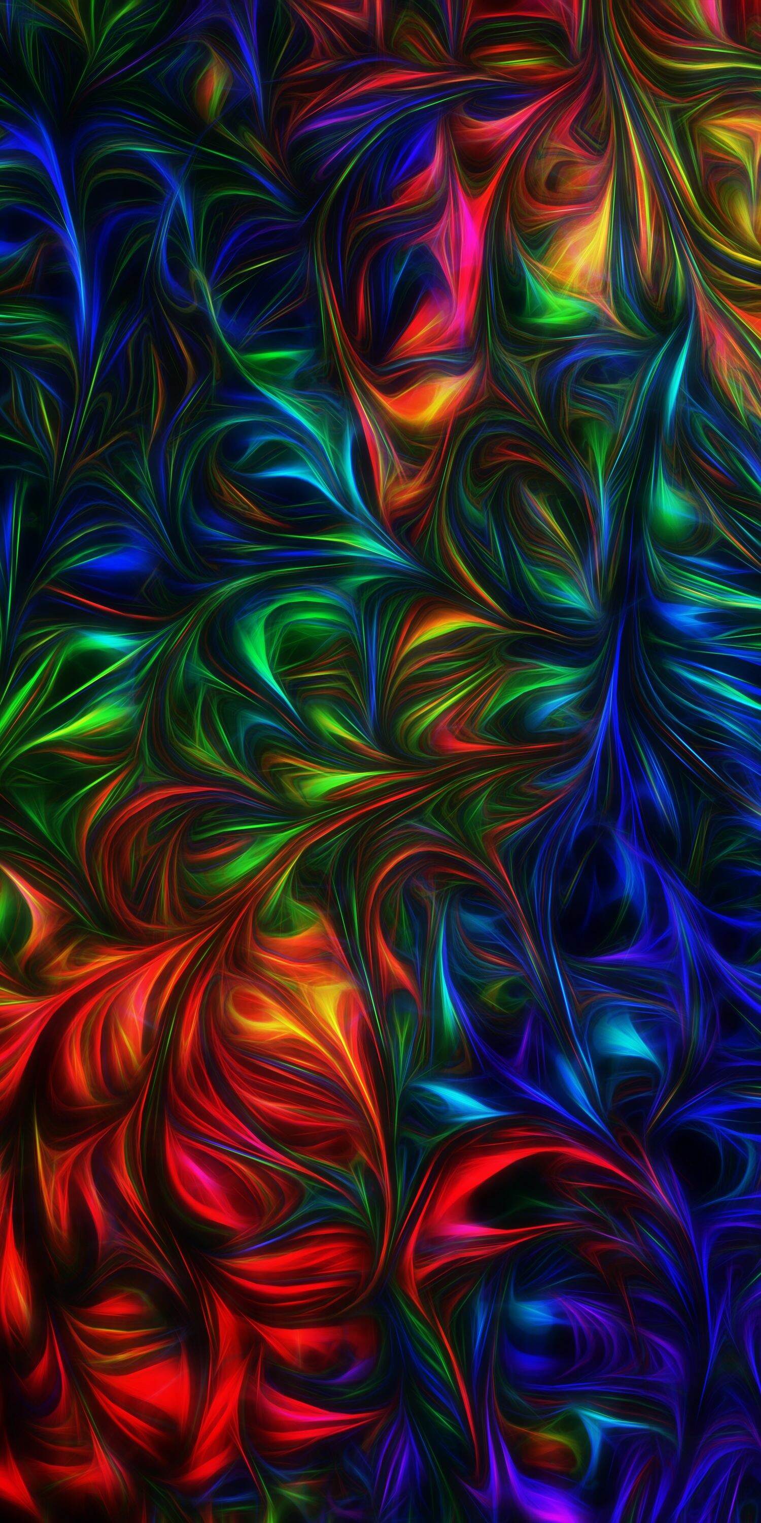 Abstract rainbow wallpaper, Mobile, 1500x3000 HD Phone