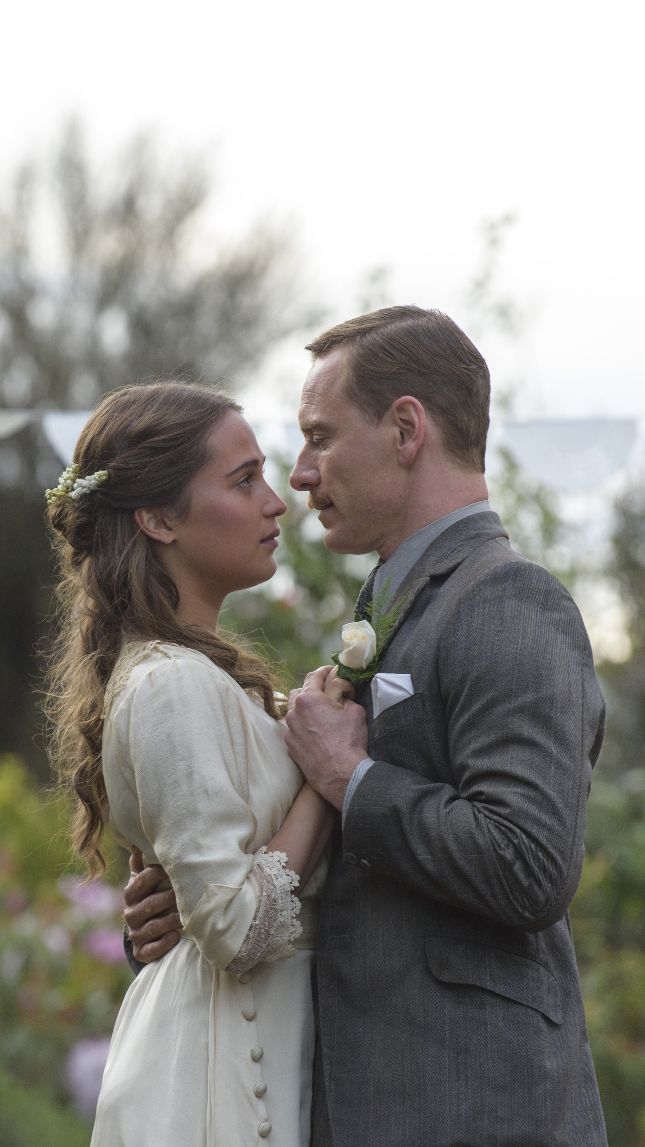 The Light Between Oceans, Michael Fassbender, Alicia Vikander, Emotional drama, 2160x3840 4K Phone