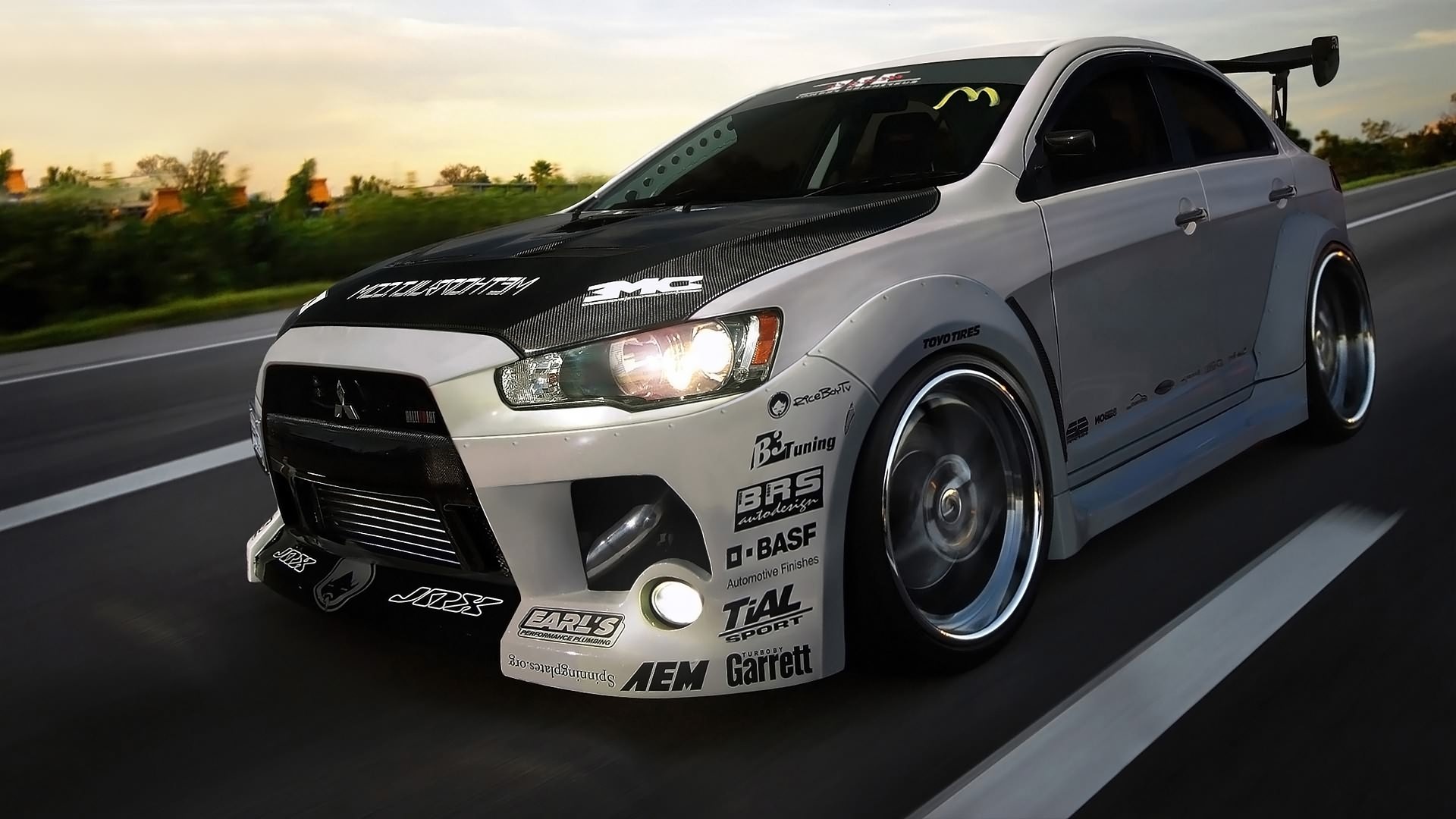 Mitsubishi Lancer, Road sports car, Mitsubishi Lancer Evolution, Automotive design, 1920x1080 Full HD Desktop