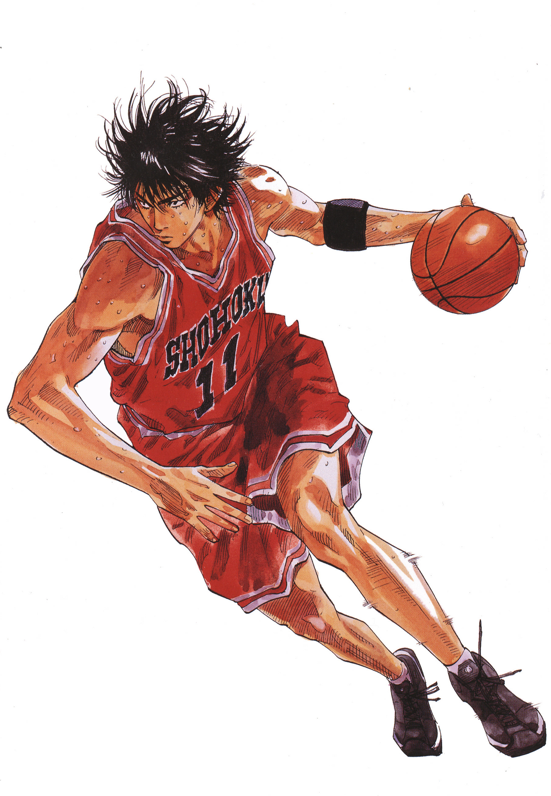 Kaede Rukawa, Shohoku jersey 11, basketball, HD Phone wallpaper