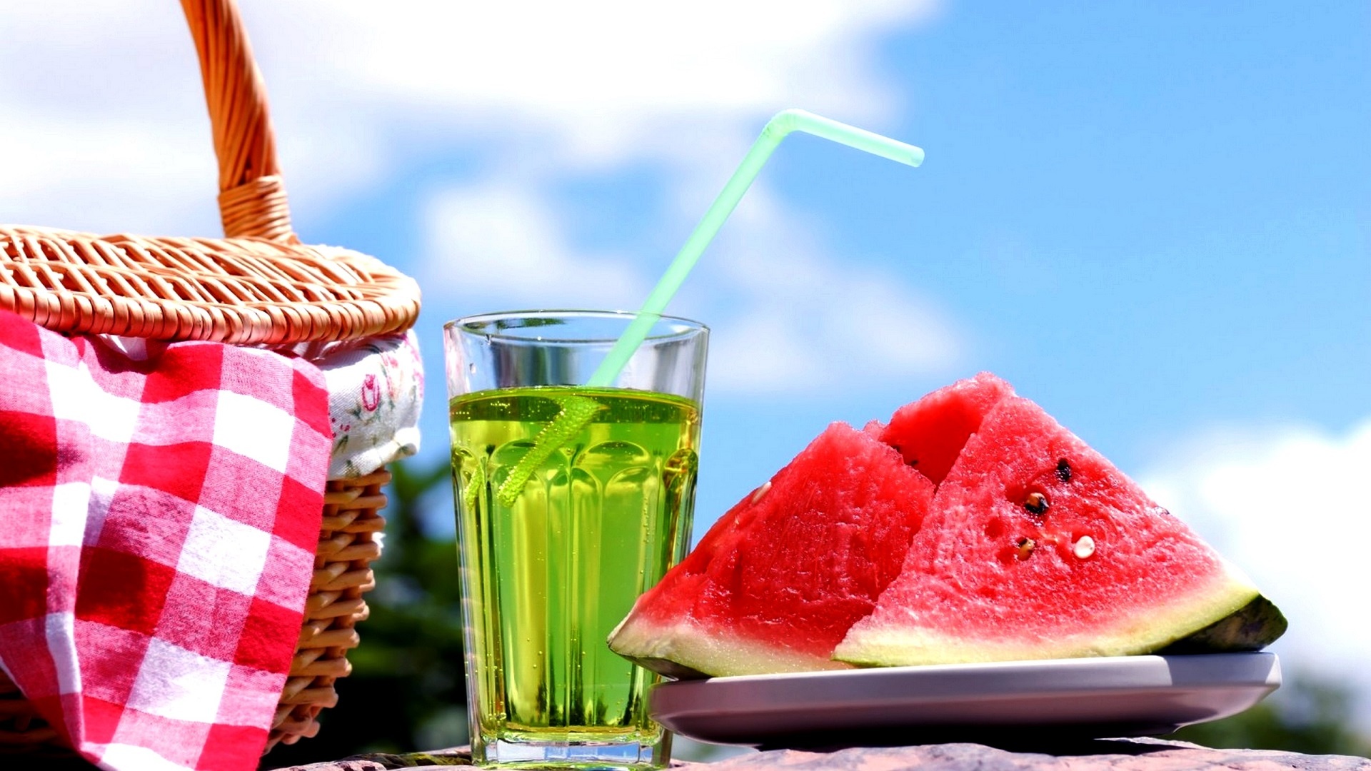 Summer watermelon drinks, Seasonal refreshment, HD wallpapers, Desktop enjoyment, 1920x1080 Full HD Desktop