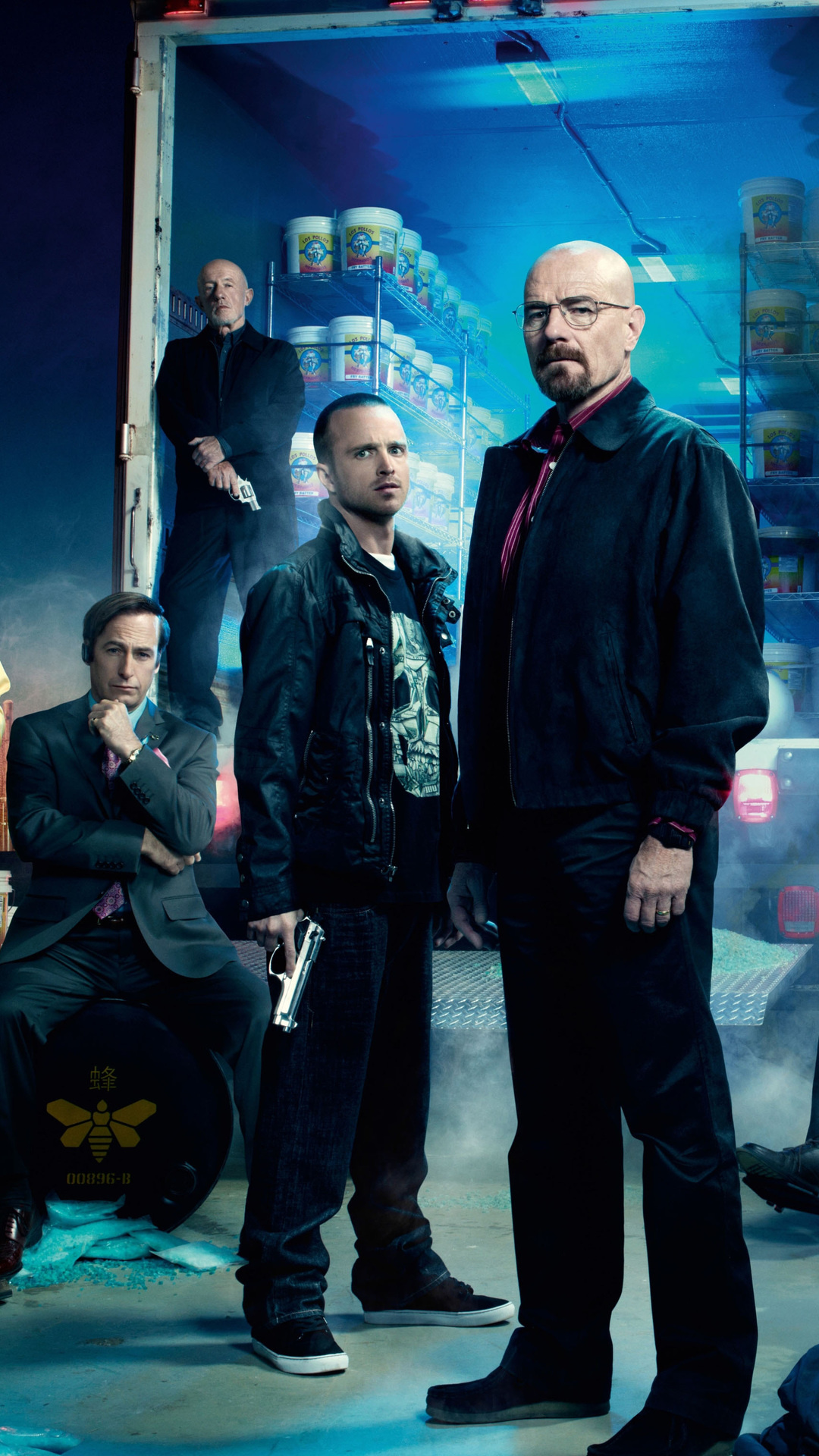 Jesse Pinkman, Walter White, Saul Goodman, Mike Ehrmantraut, Full HD Phone wallpaper