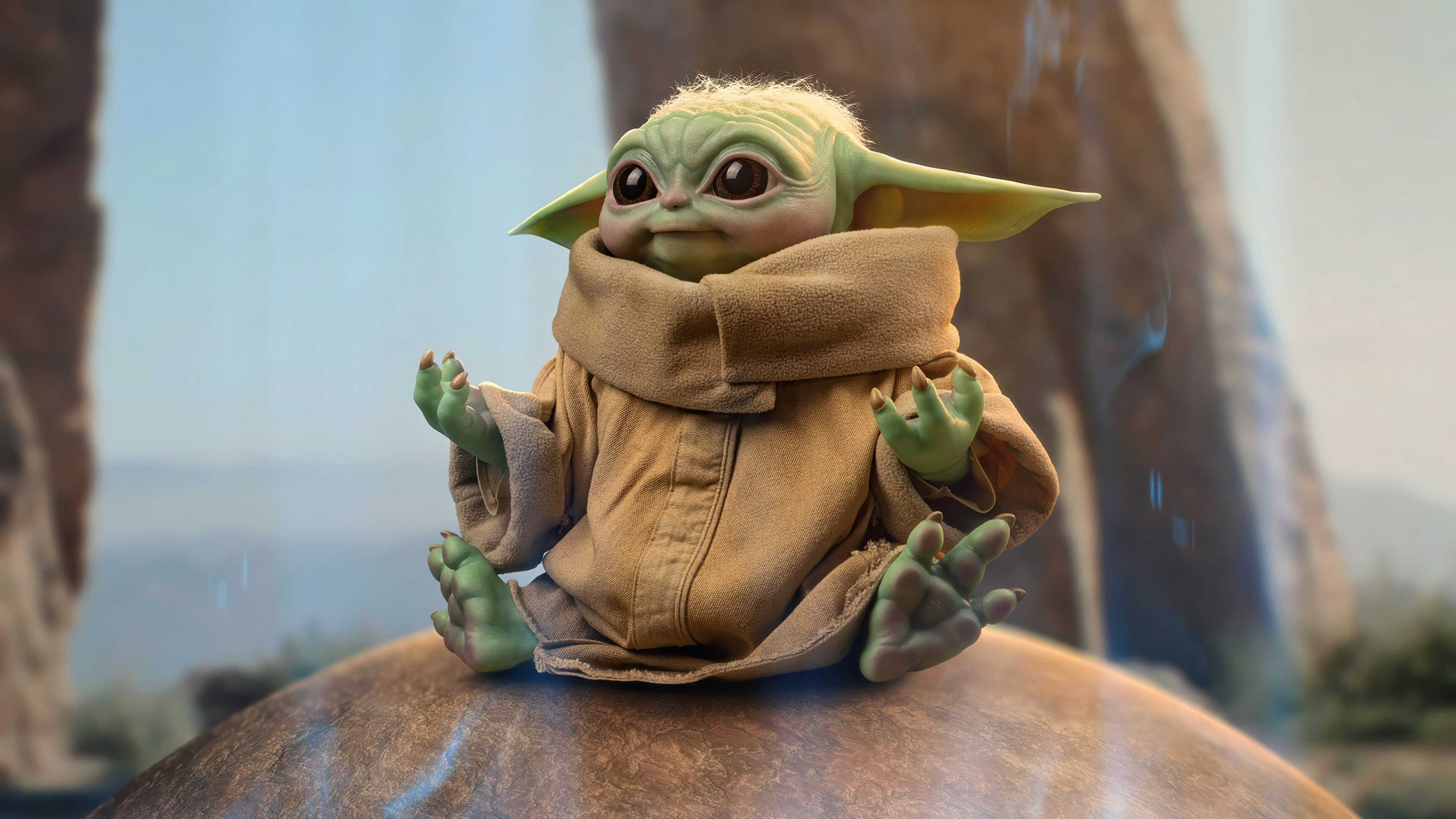 Baby Yoda wallpaper, Unique design, Film character, Star Wars fan, 3840x2160 4K Desktop