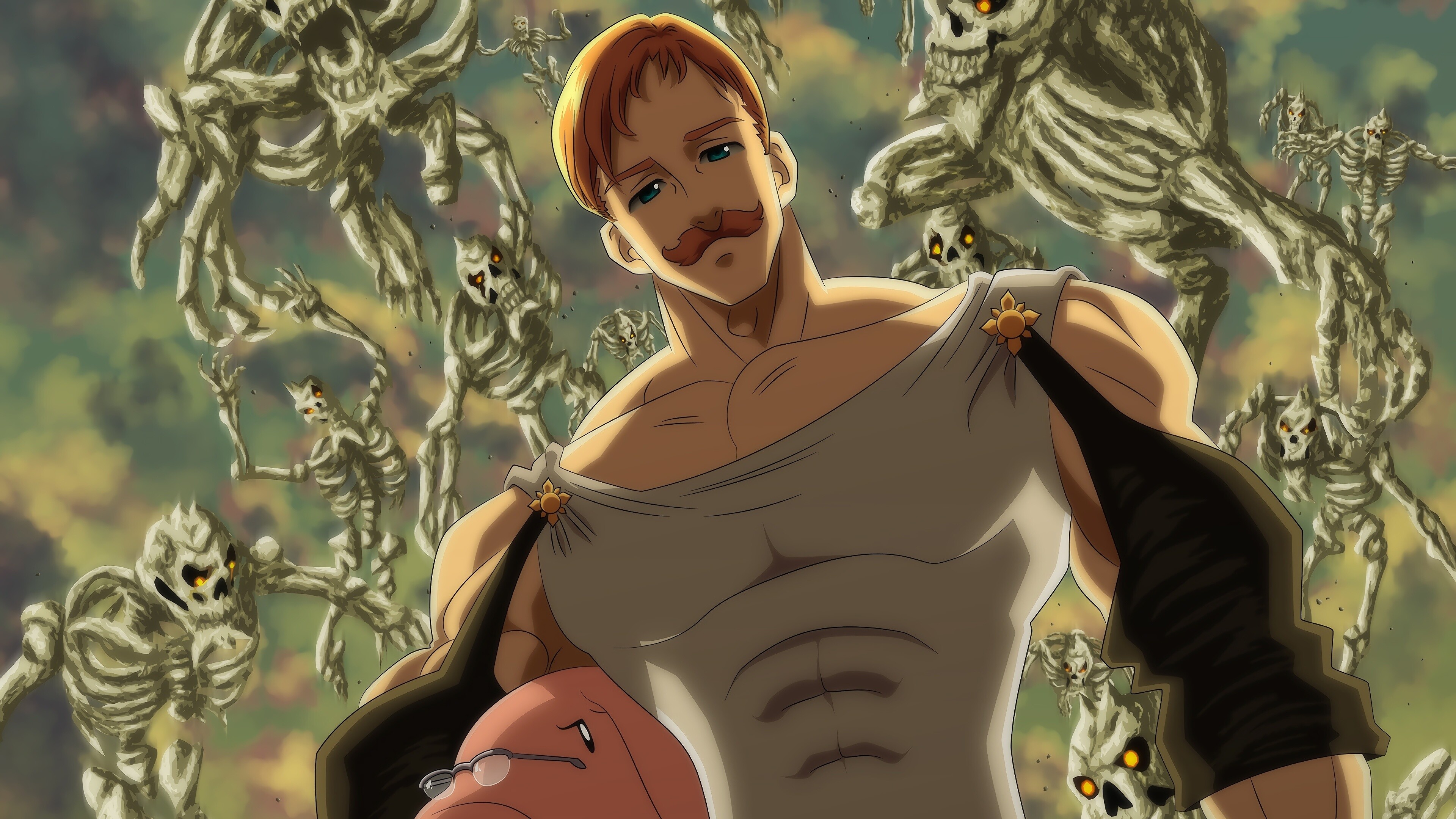 The Seven Deadly Sins, Anime boy Escanor, 4K wallpaper, Widescreen HD image, 3840x2160 4K Desktop