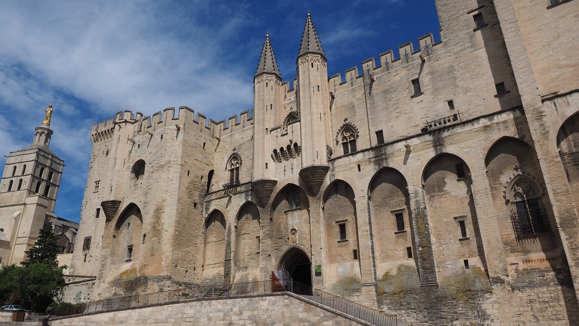 Visit Palais des Papes, Avignon insights, Vaucluse exploration, Le Florysun, 1920x1080 Full HD Desktop