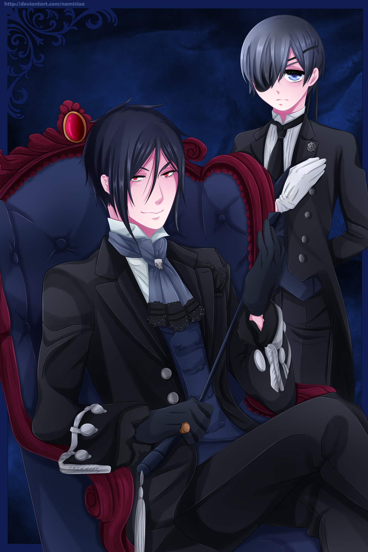 Black Butler, Anime delight, Mesmerizing art, Enchanting storyline, 1280x1920 HD Phone