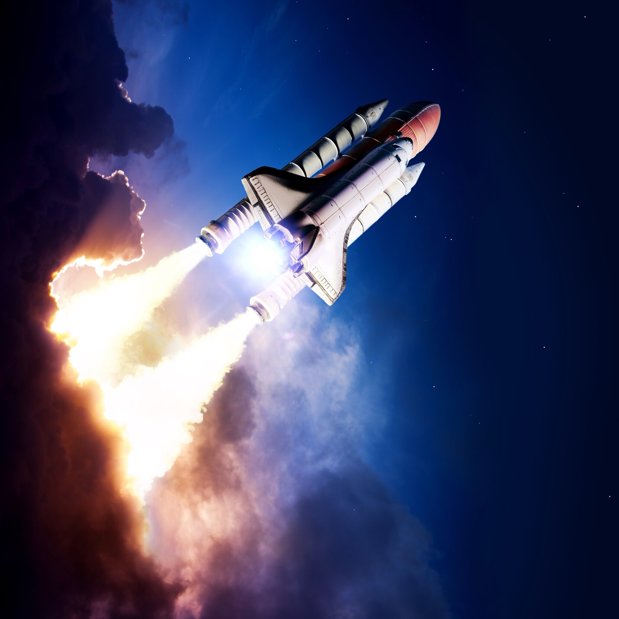 Shuttle, Space Tourism Wallpaper, 2050x2050 HD Phone