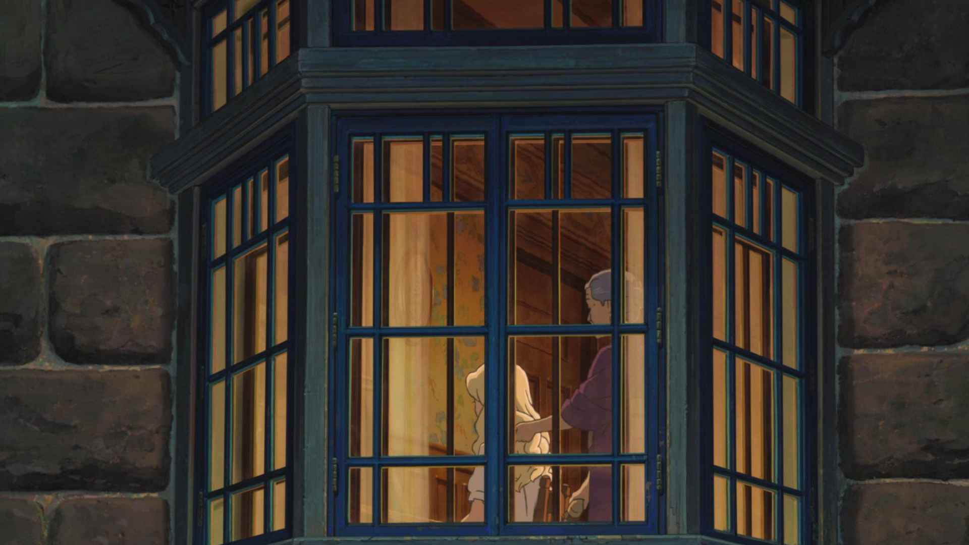 Marnie at the window, Studio Ghibli's beauty, Intriguing setting, Reflective mood, 1920x1080 Full HD Desktop