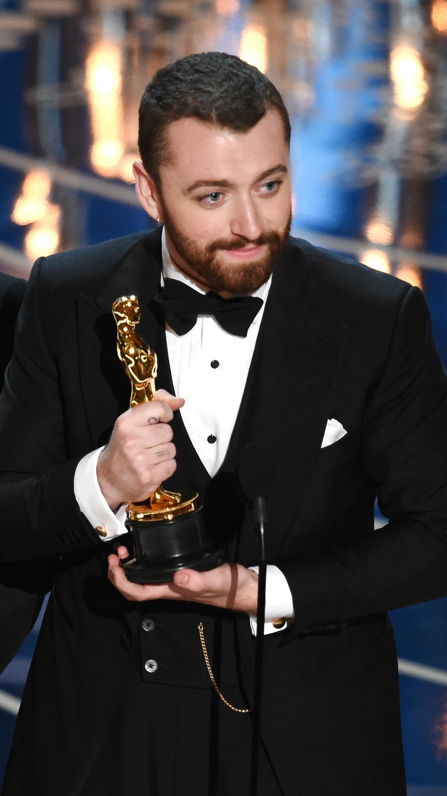 Sam Smith, Oscar success, Spectre soundtrack, Musical triumph, 1440x2560 HD Phone