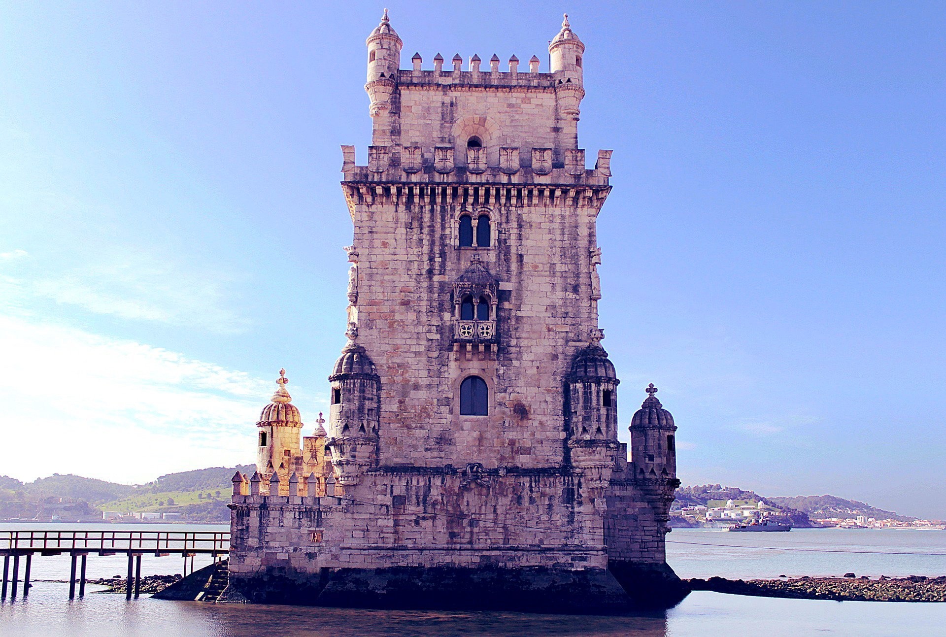 Belem Tower, UNESCO-listed, Riverfront monument, 1920x1300 HD Desktop