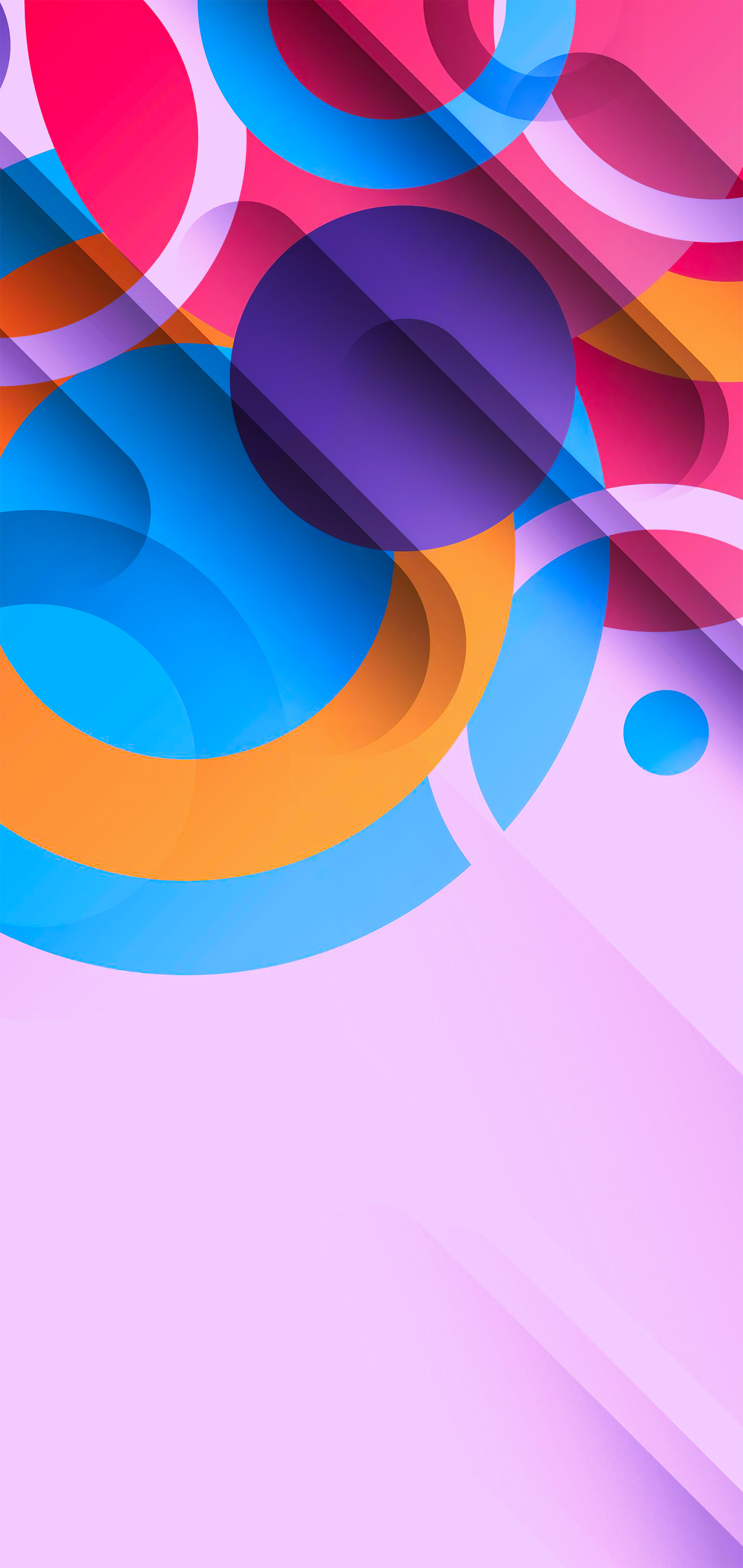 Circles, Abstract Shapes Wallpaper, 1520x3200 HD Phone