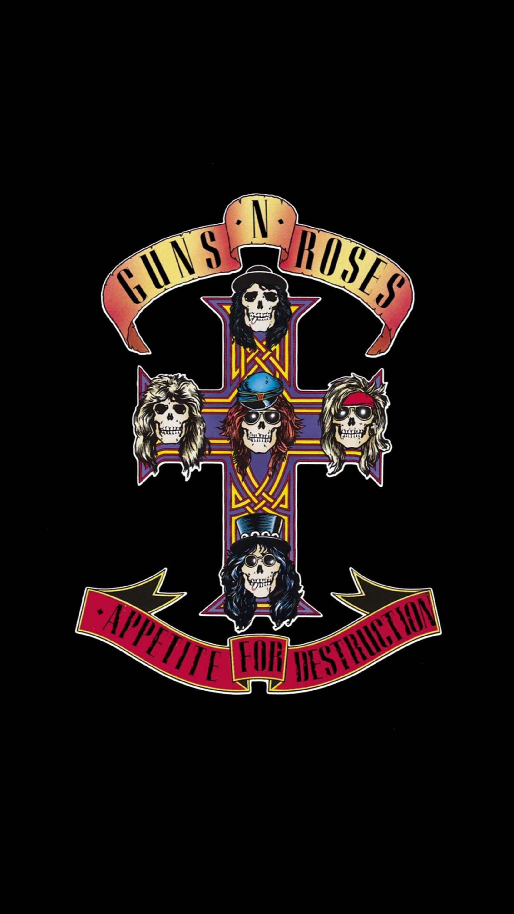 Appetite for Destruction, Guns N' Roses Wallpaper, 2160x3840 4K Phone