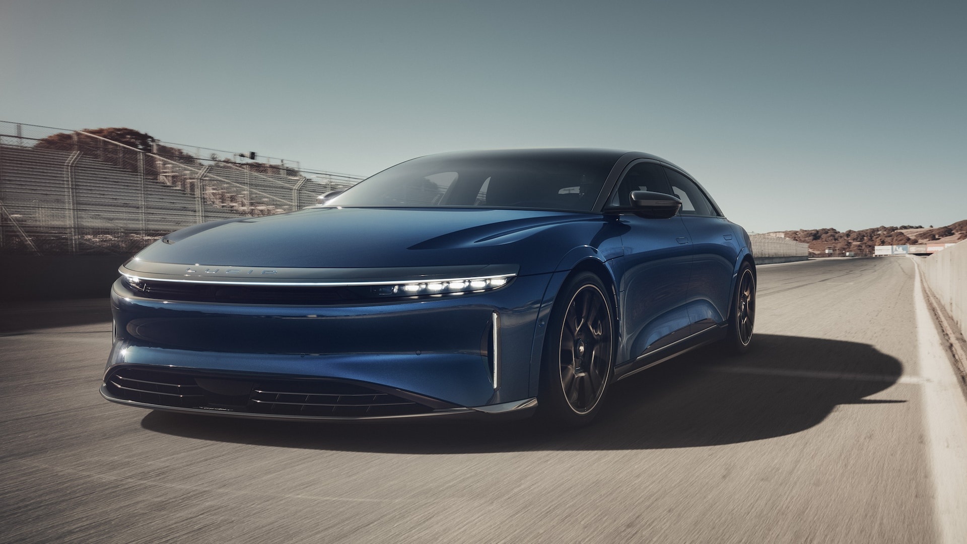 Lucid Air Sapphire, Powerful sedan, Cutting-edge technology, Performance benchmark, 1920x1080 Full HD Desktop