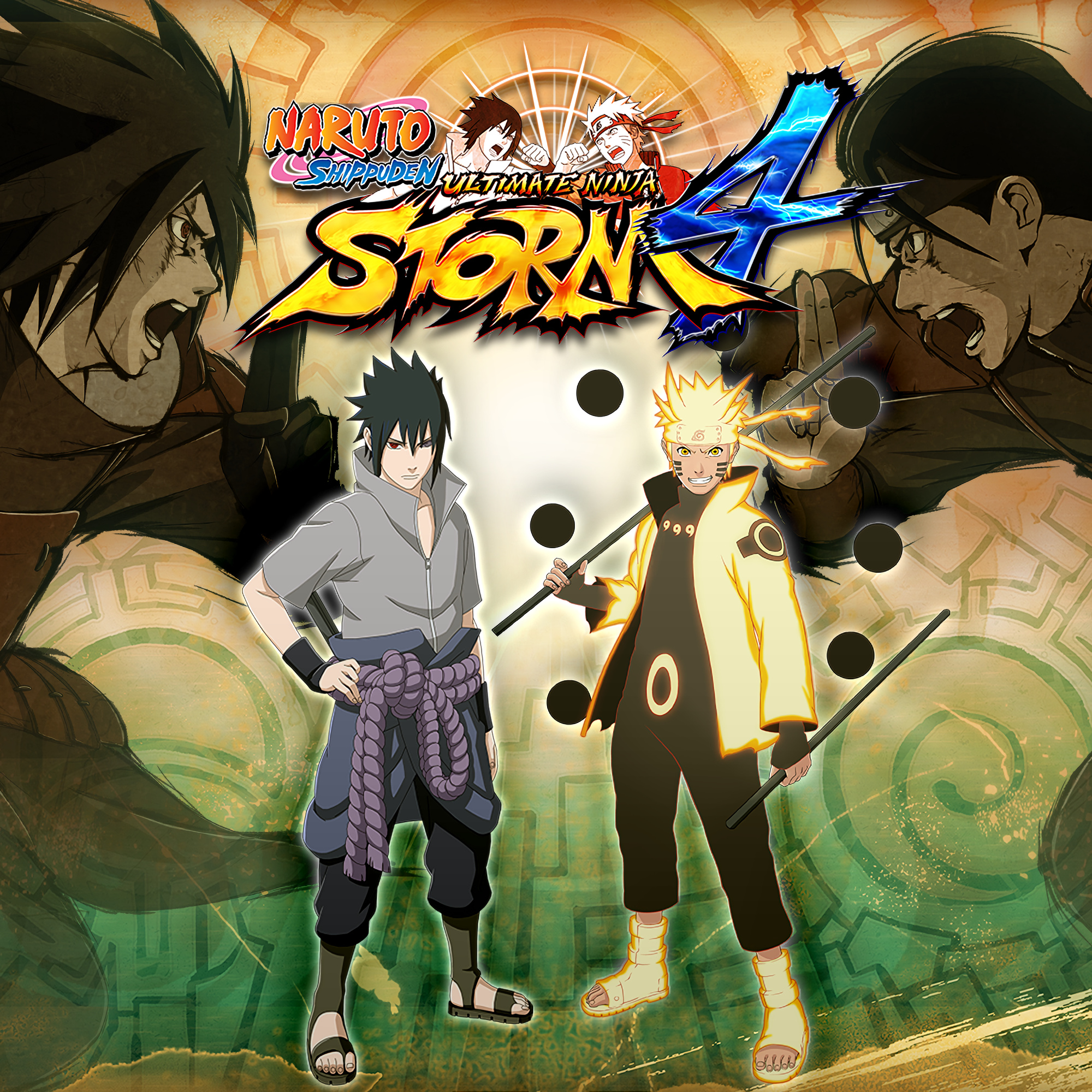 Naruto Shippuden: Ultimate Ninja Storm 4 logo, Six Paths Sage Mode Naruto Uzumaki, Sasuke Uchiha, Madara Uchiha, HD Phone wallpaper