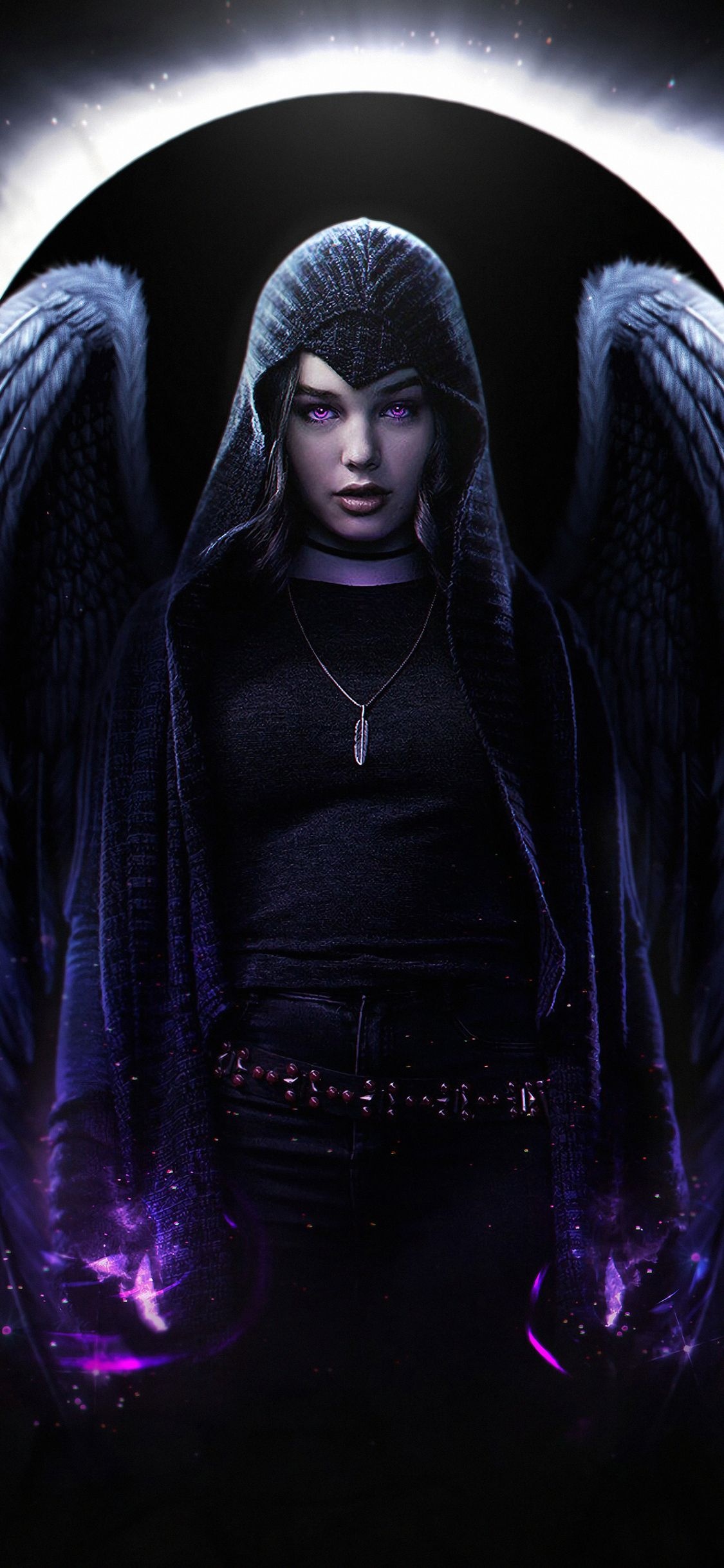 Titans TV series, Raven's character, Season 2 wallpapers, Teen Titans storyline, 1130x2440 HD Phone