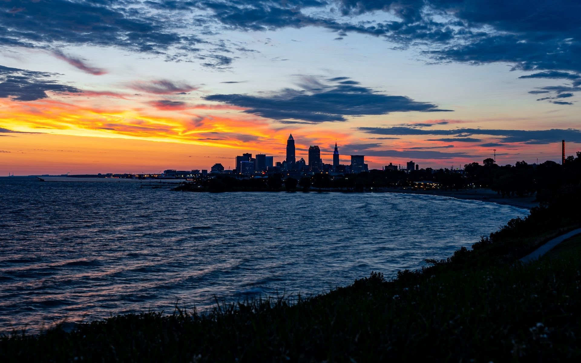 Cleveland Skyline, 1920x1200 wallpapers, Cleveland Skyline wallpaper, 1920x1200 HD Desktop