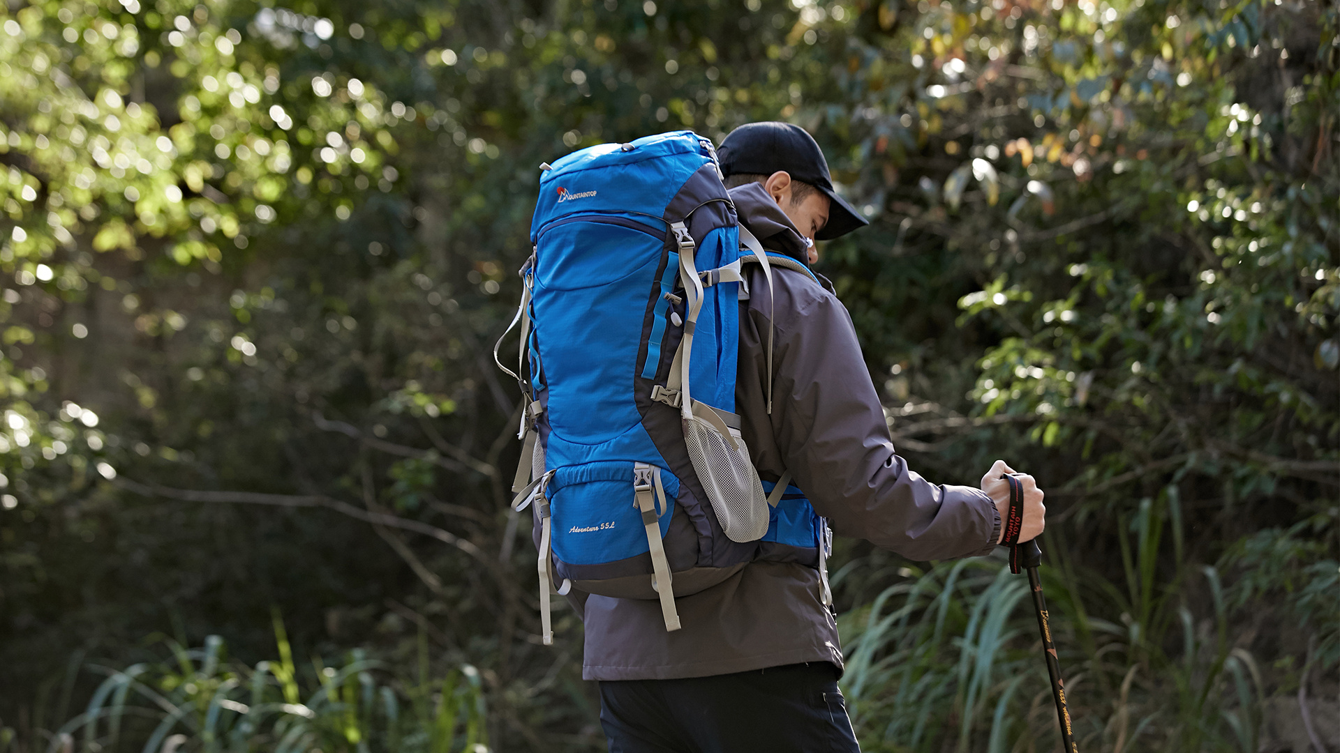 Mountaintop backpack, Backpacking Wallpaper, 1920x1080 Full HD Desktop